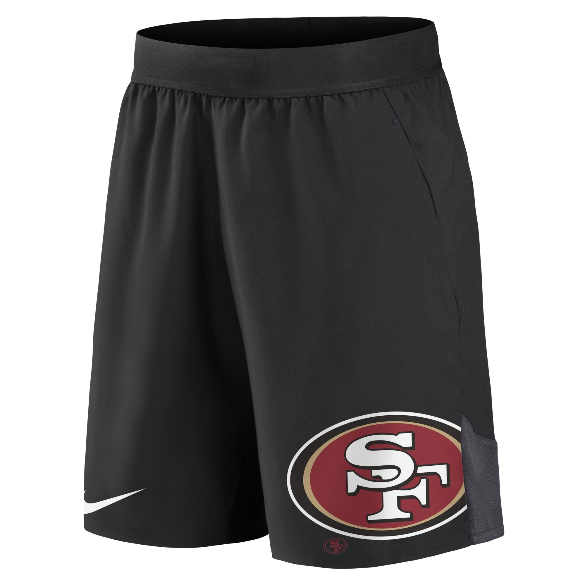 San Francisco 49ers NFL Stretch Woven Short Black / Anthracite Hose Nike