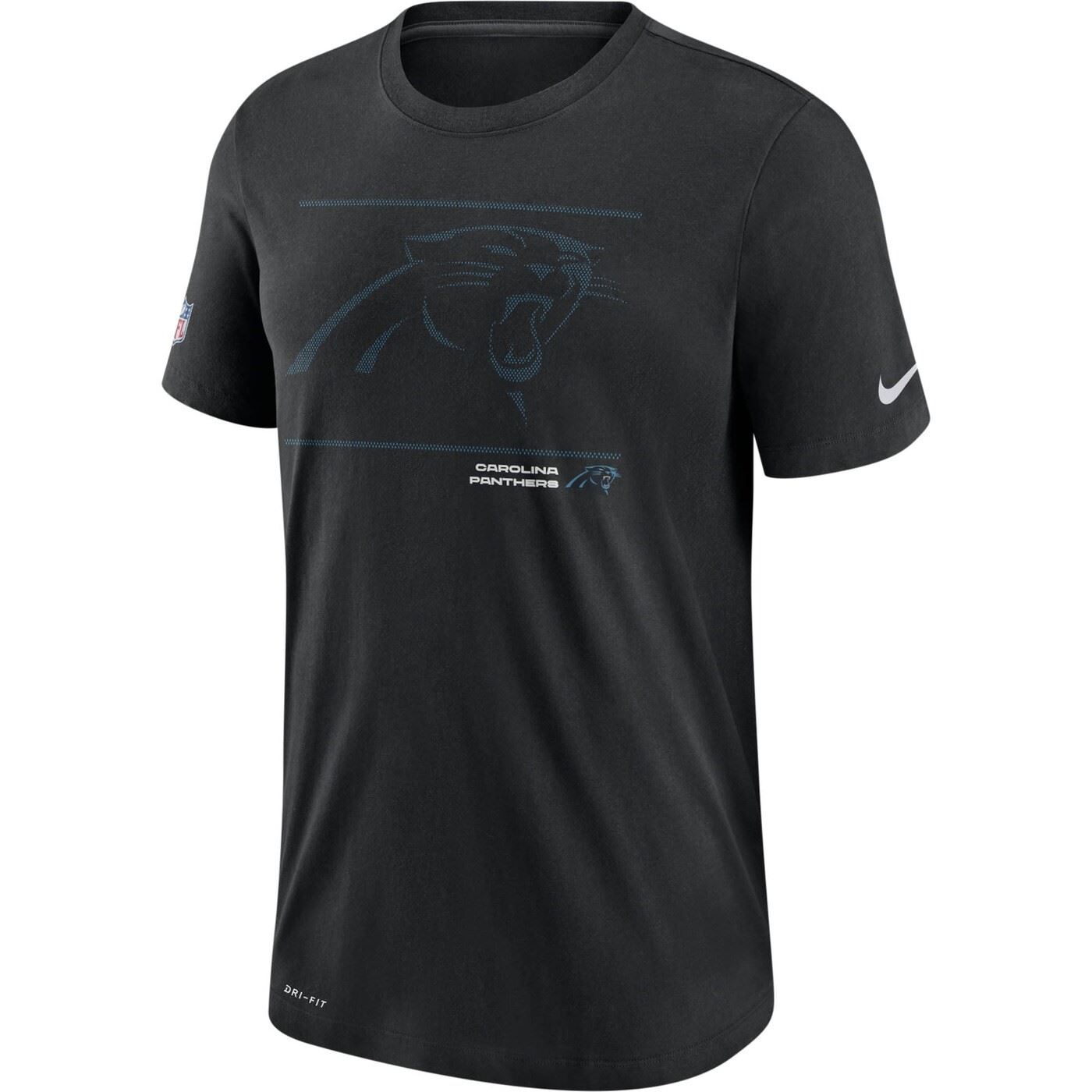 Carolina Panthers NFL DFCT Team Issue Tee Black T-Shirt Nike