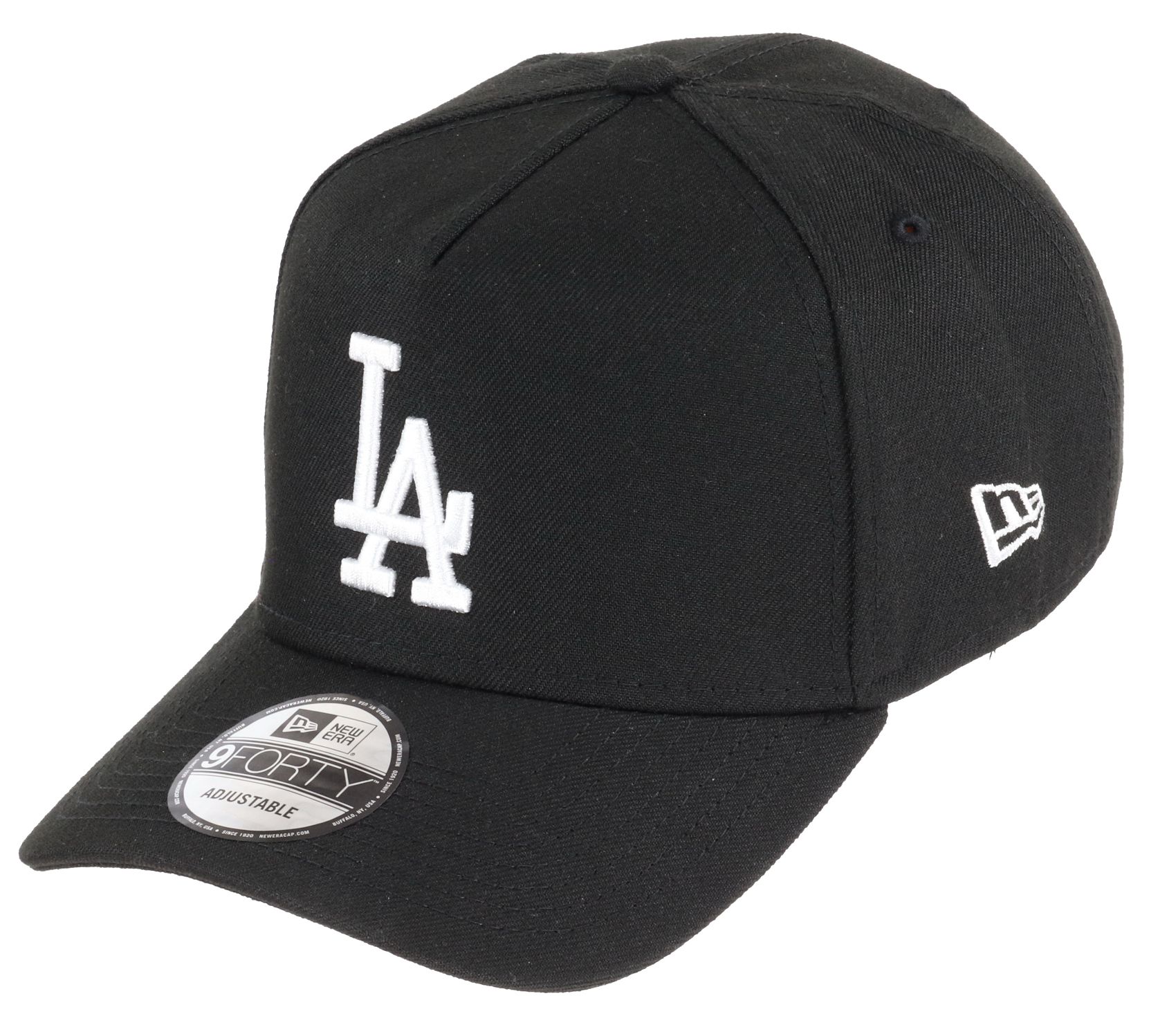 Los Angeles Dodgers MLB Black White 9Forty A-Frame Adjustable Cap New Era