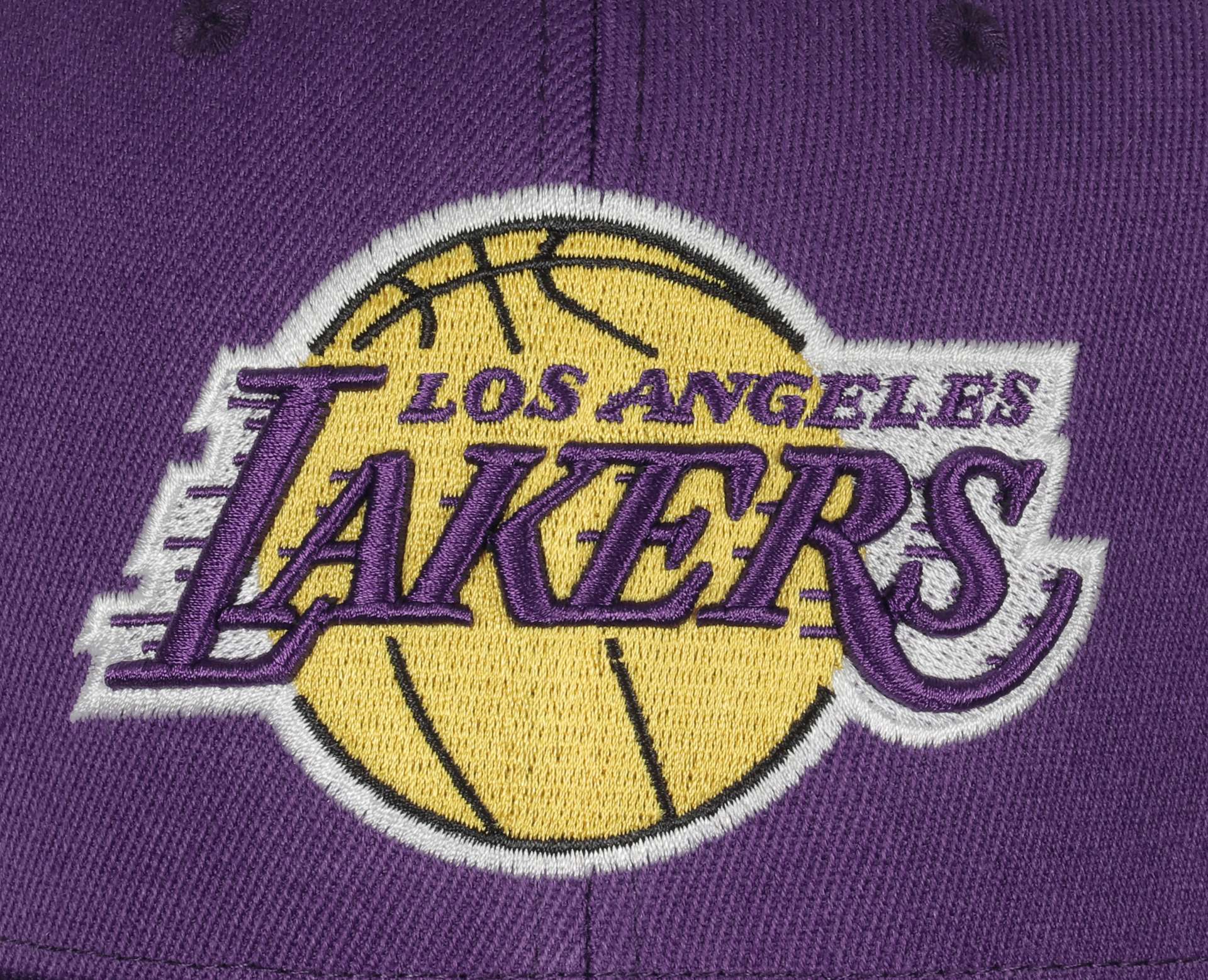 Los Angeles Lakers Purple NBA Team Ground 2.0 Classic Red Snapback Cap Mitchell & Ness