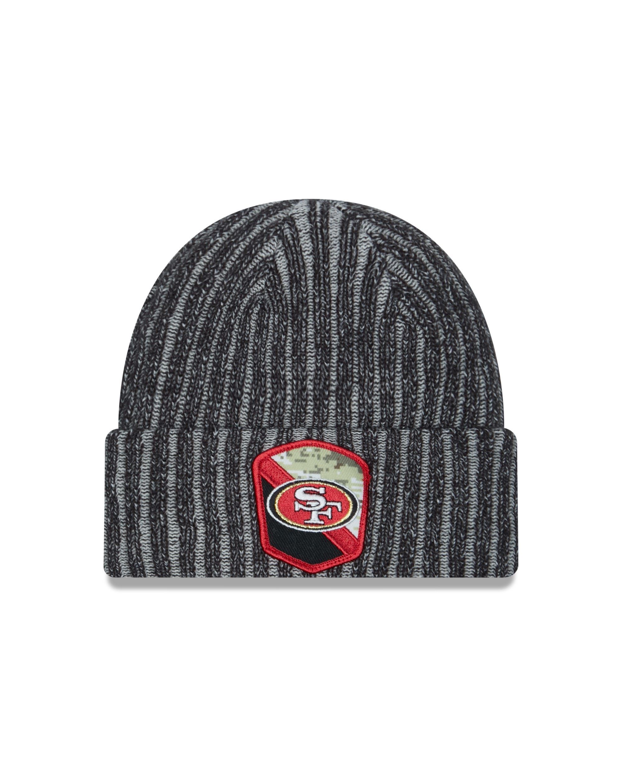 San Francisco 49ers NFL Salute to Service 2023 Black Cuff Knit Beanie New Era