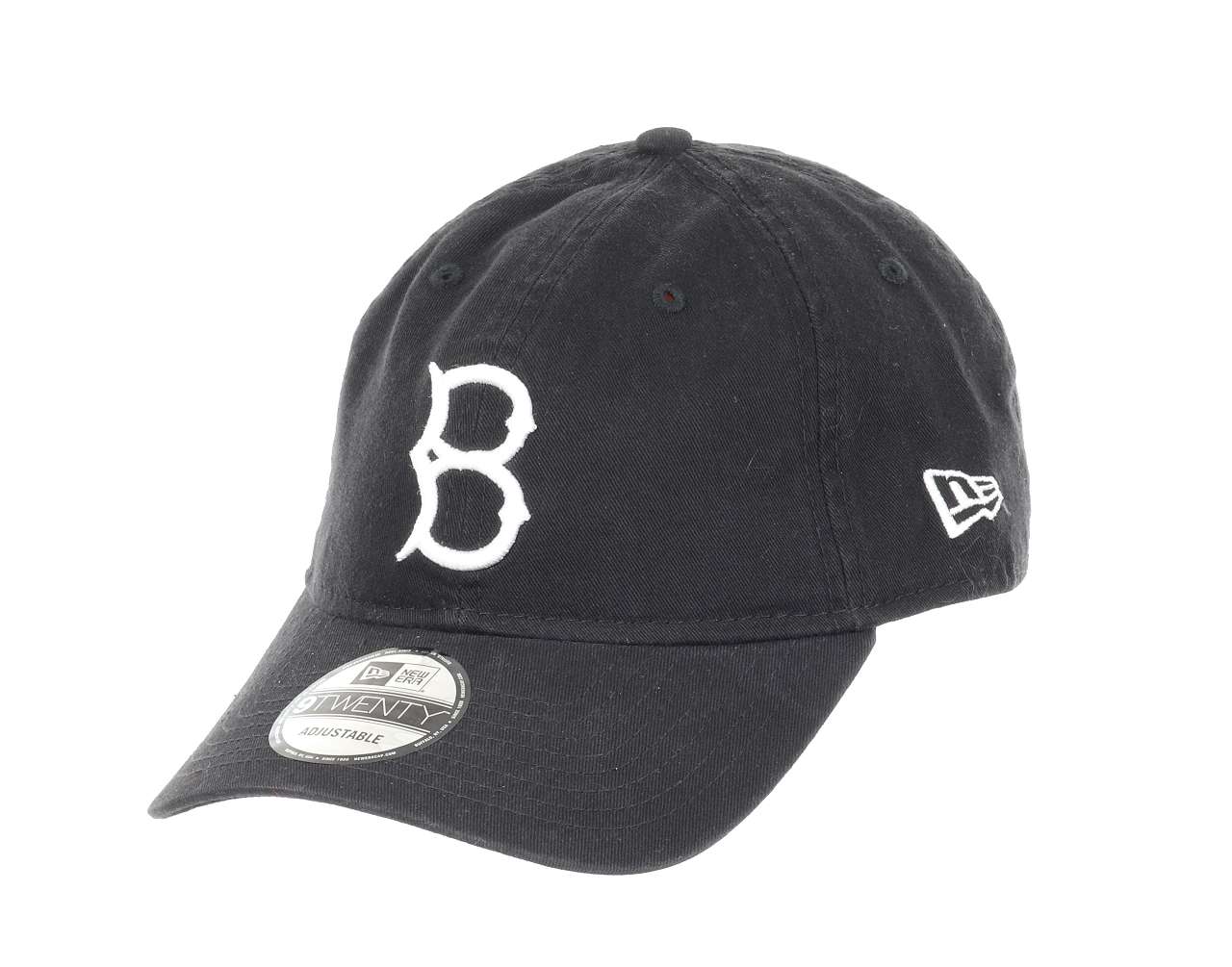 Brooklyn Dodgers MLB Team Black White 9Twenty Unstructured Strapback Cap New Era