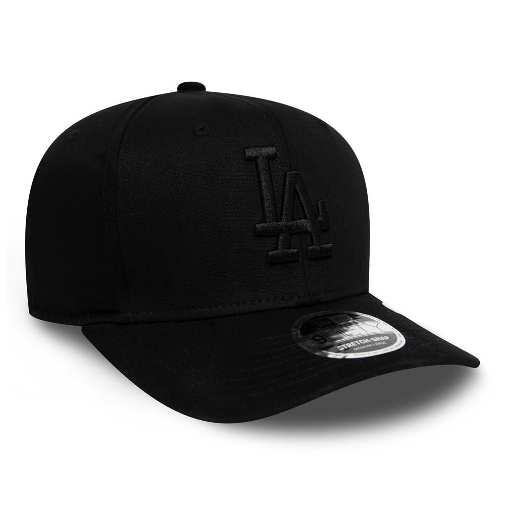 Los Angeles Dodgers MLB Tonal Black 9Fifty Adjustable Stretch Snapback Cap New Era