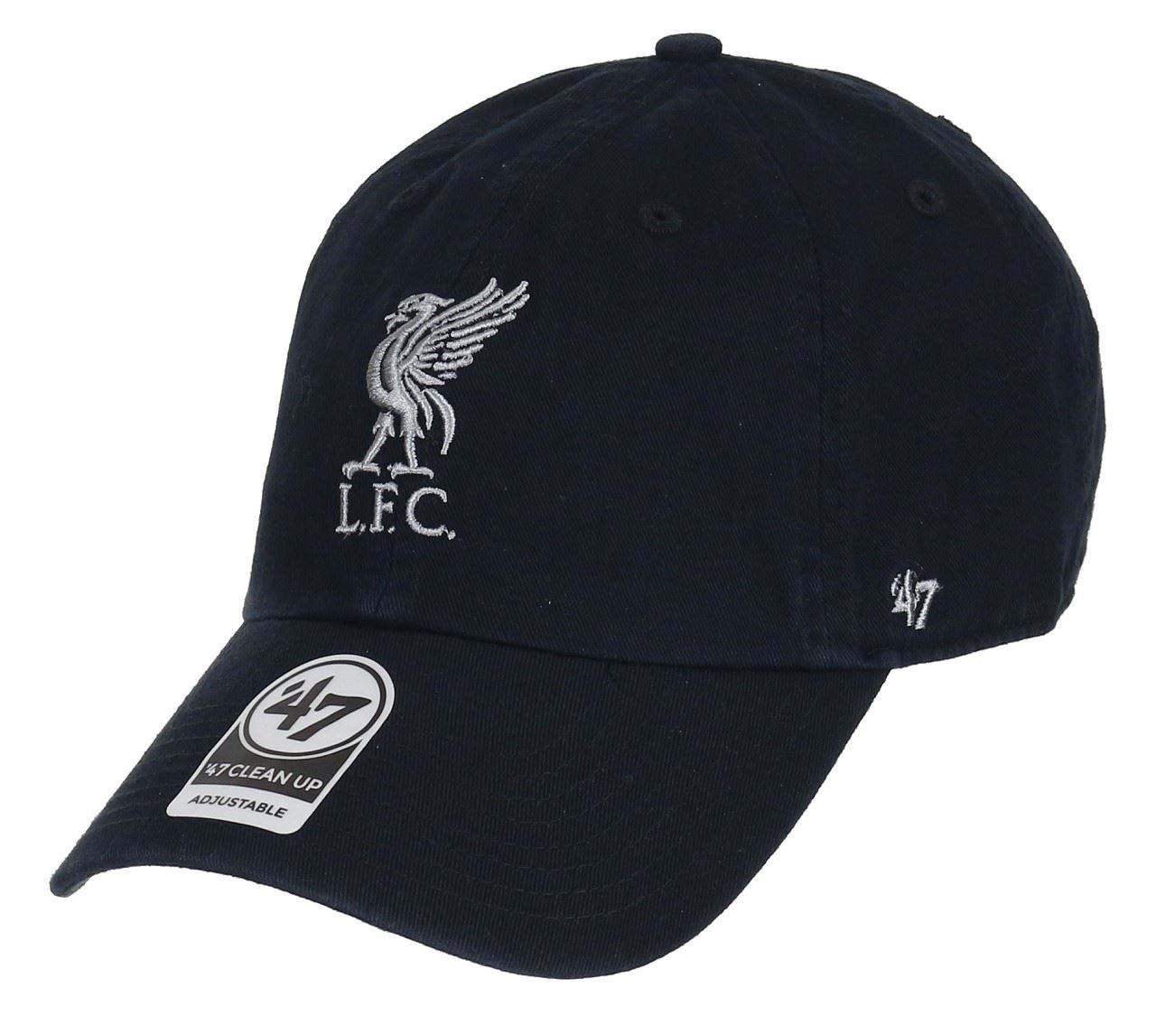 FC Liverpool Black EPL Clean Up Cap '47