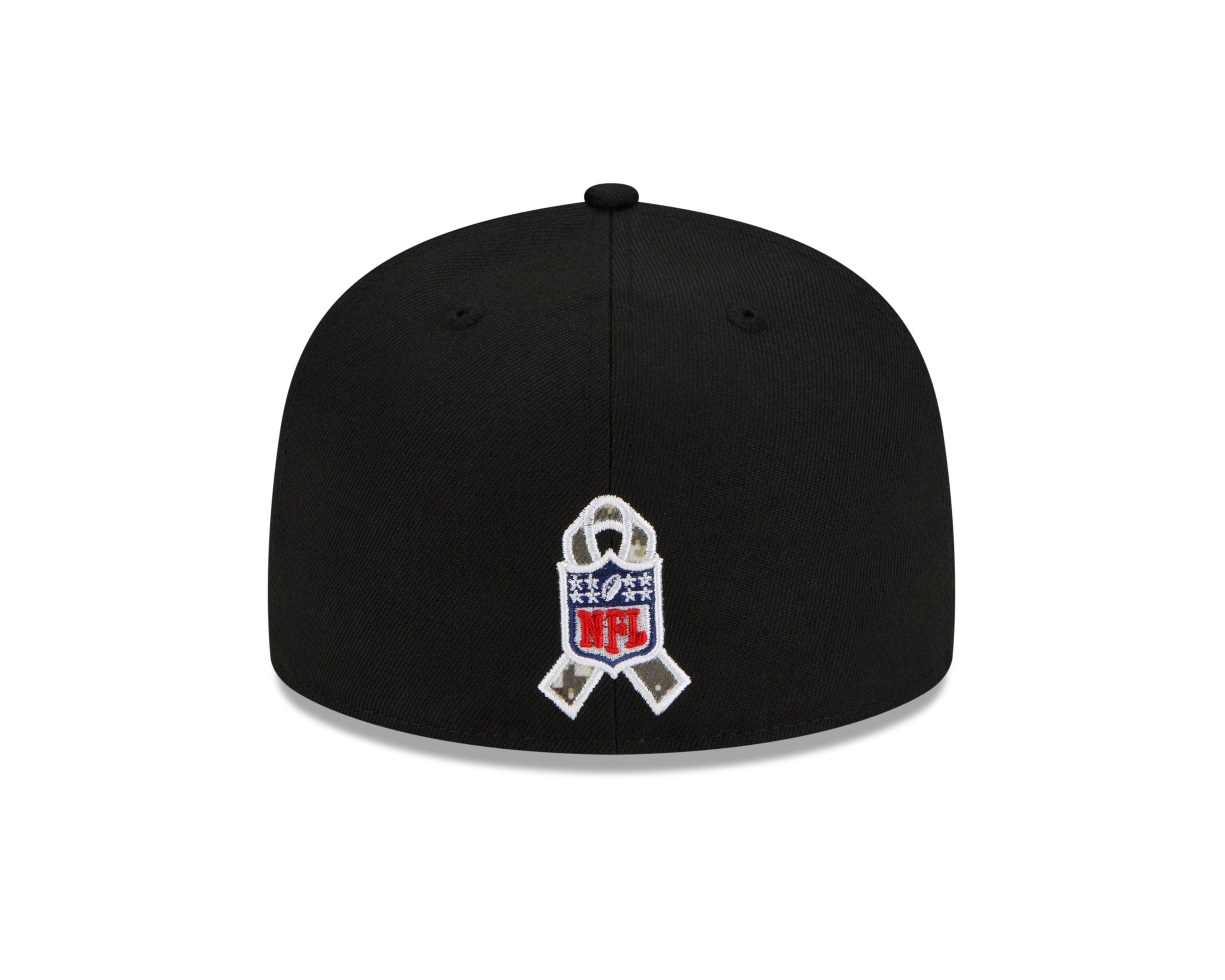 NFL Logo NFL On Field 2021 Salute to Service Black 59Fifty Basecap New Era