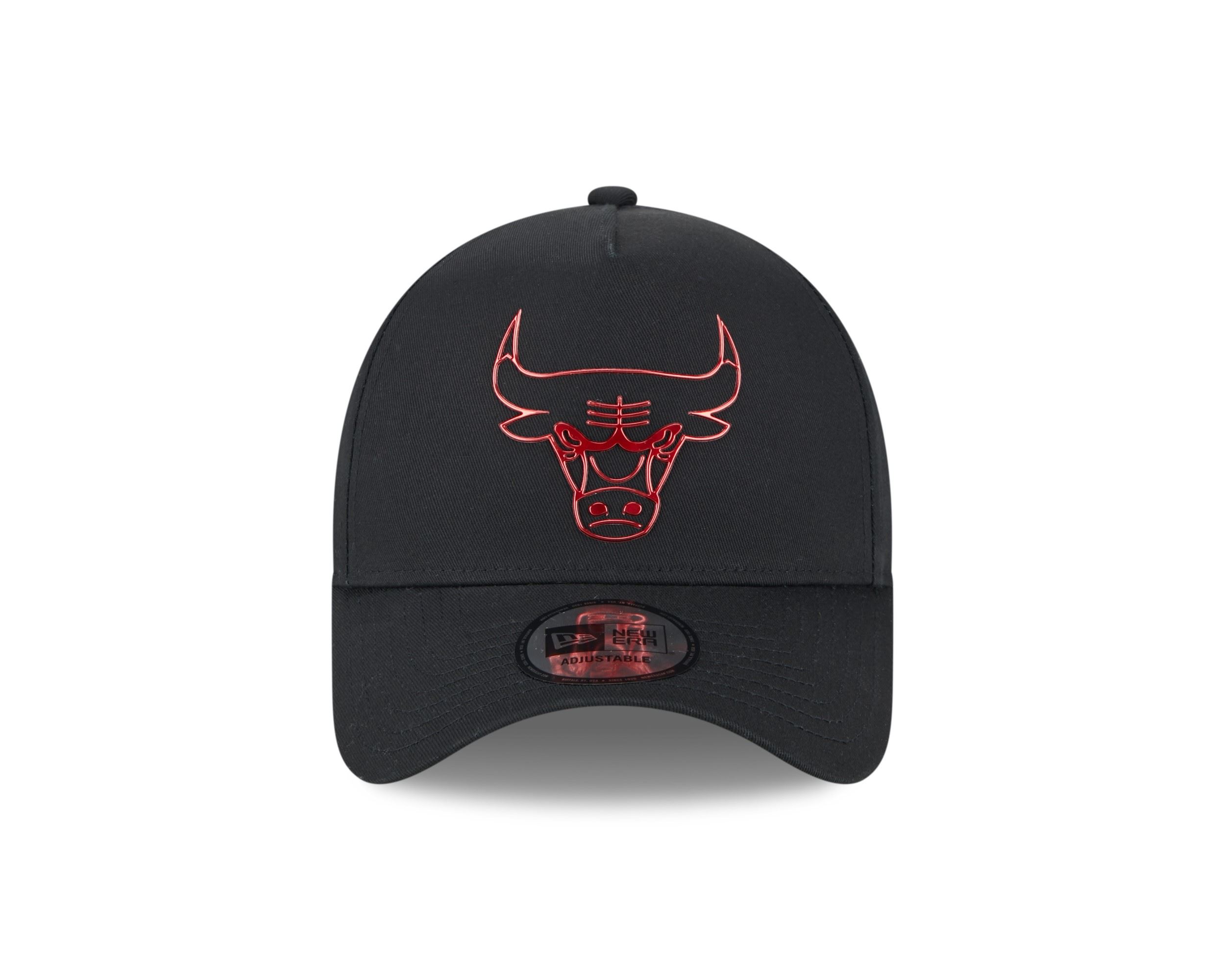 Chicago Bulls Black NBA Foil Pack Black and Red 9Forty E-Frame Snapback Cap