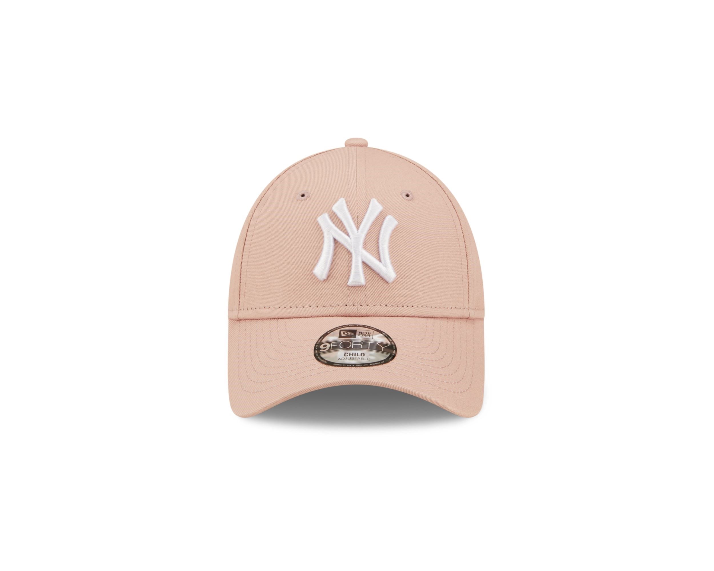 New York Yankees MLB League Essential Rose White 9Forty Adjustable Kids Cap New Era