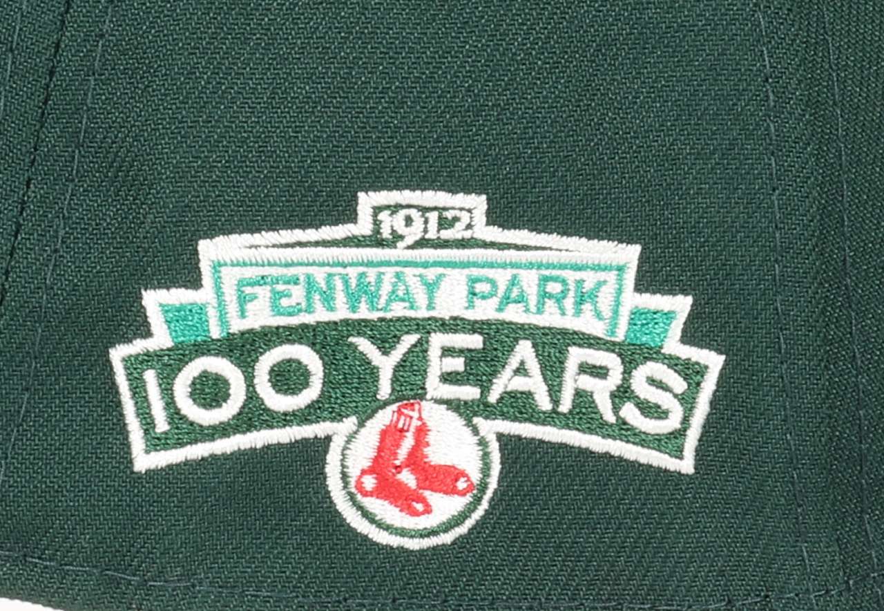Boston Red Sox MLB Fenway Park 100 Years Sidepatch Cooperstown Dark Green 9Forty A-Frame Snapback Cap New Era