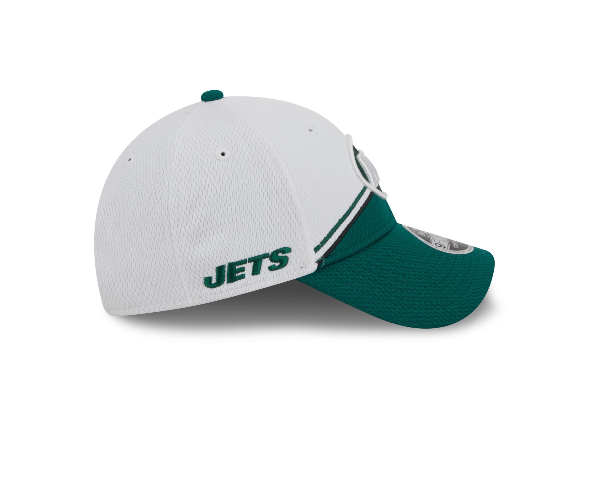 New York Jets NFL 2023 Sideline White Green 9Forty Stretch Snapback Cap New Era