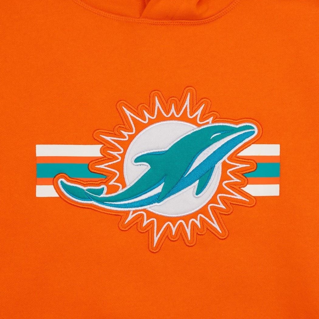 Miami Dolphins NFL 2023 Sideline Orange Hoody New Era
