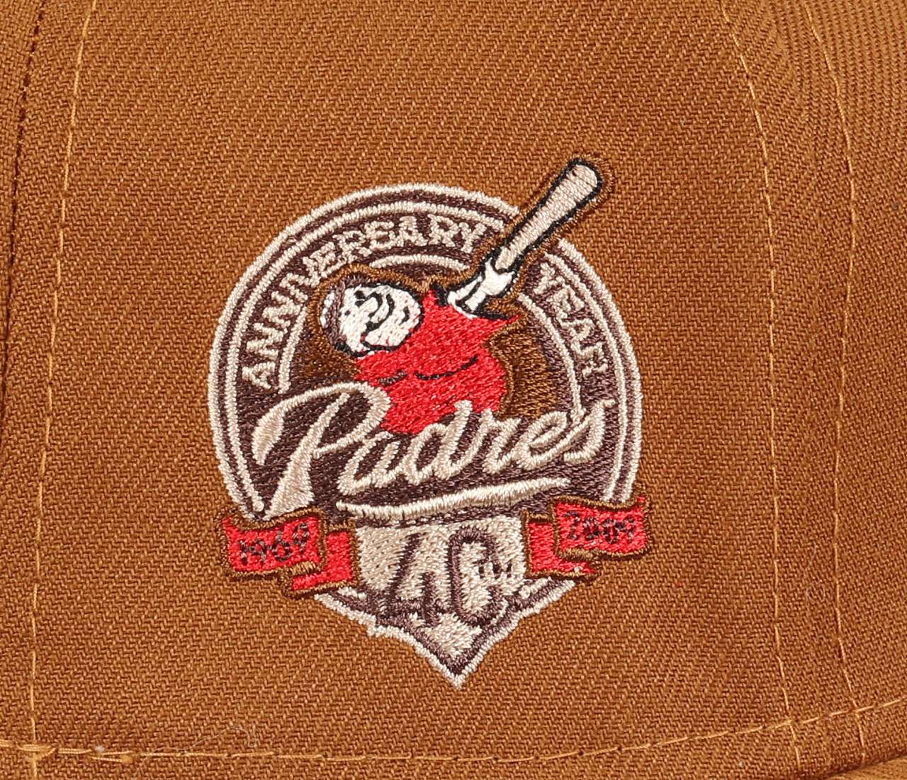 San Diego Padres MLB 40th Anniversary Sidepatch Toasted Peanut 59Fifty Basecap New Era