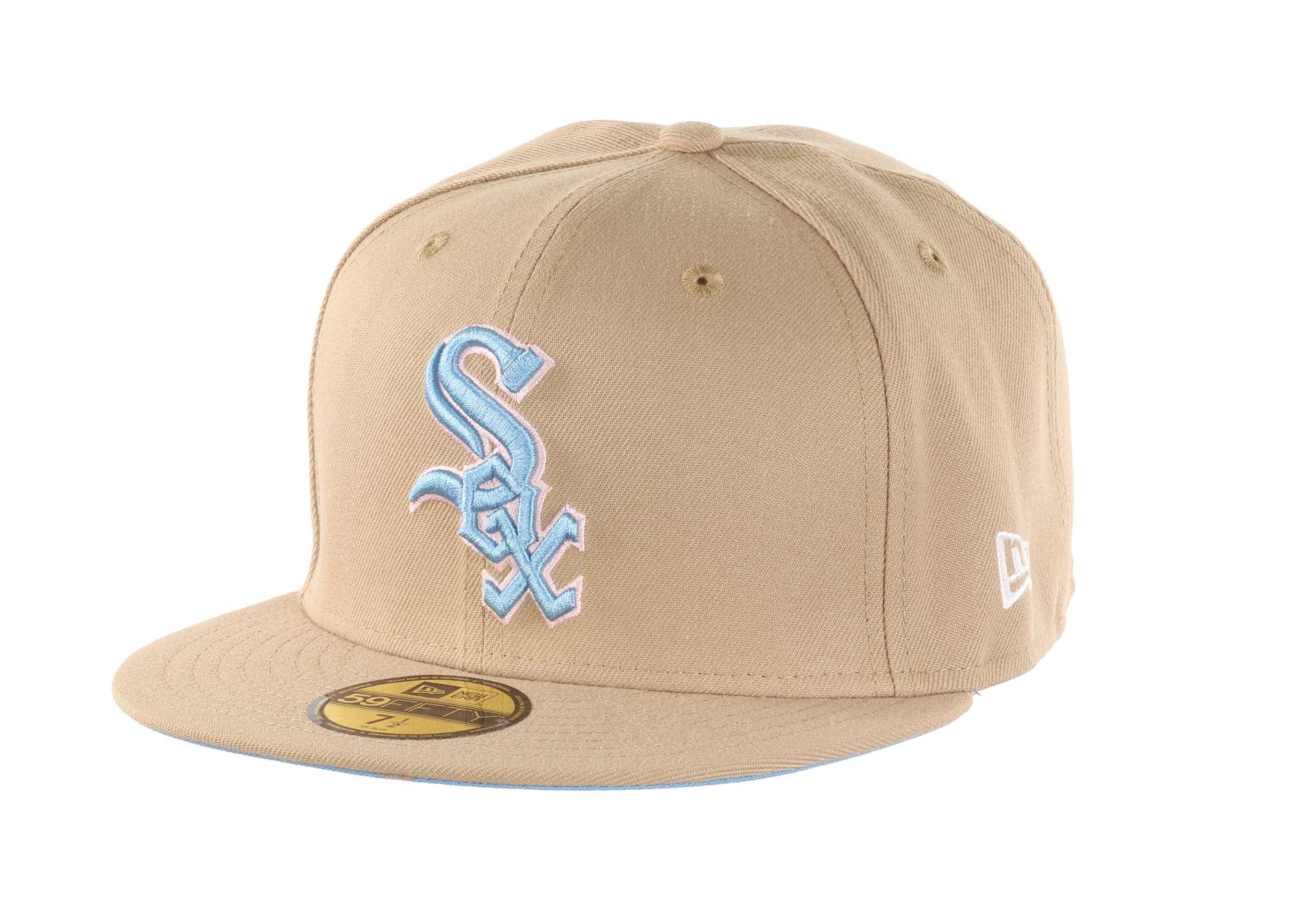 Chicago White Sox MLB Cooperstown World Series 2005 Sidepatch Camel Sky Blue 59Fifty Basecap New Era
