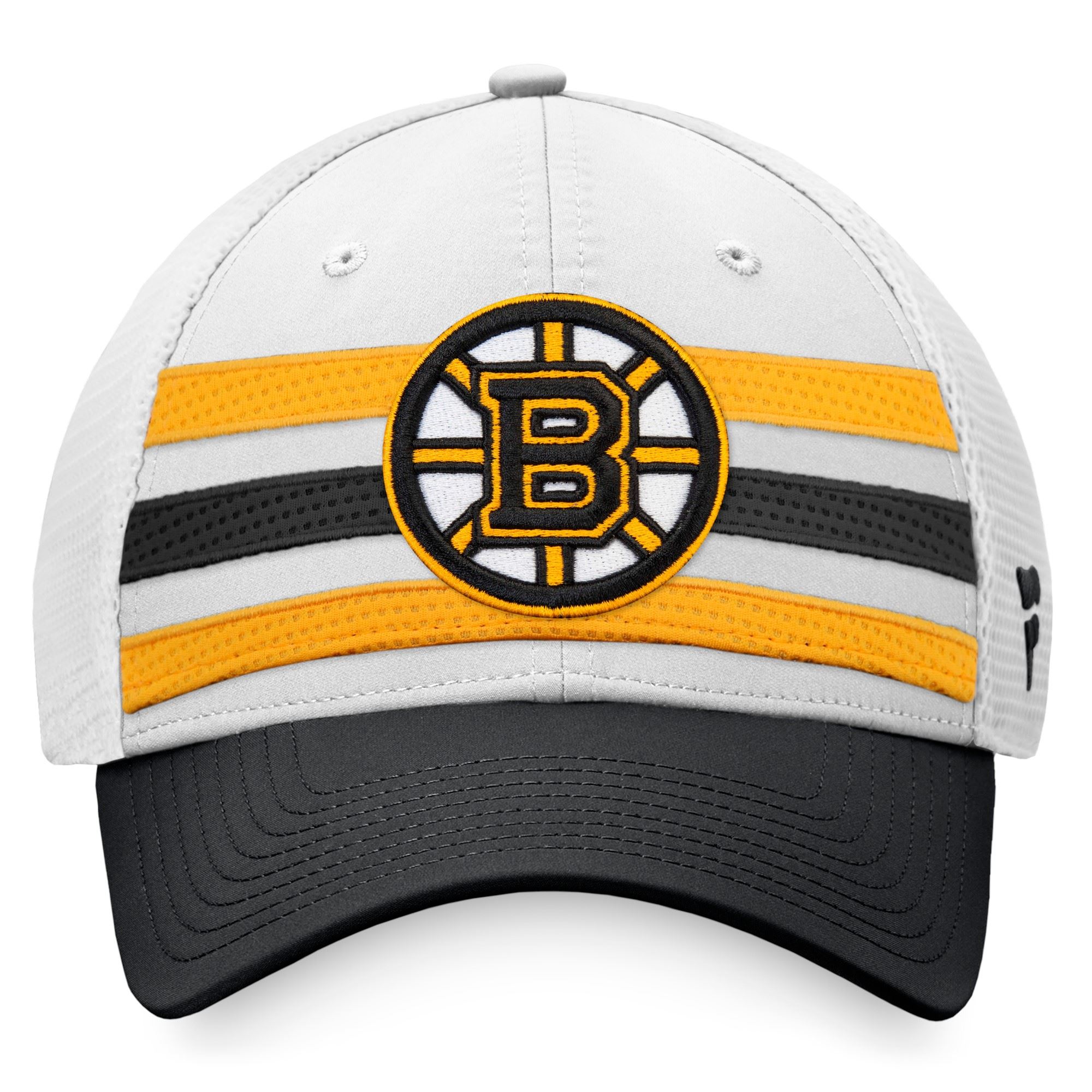 Boston Bruins NHL Authentic Pro Draft Jersey Hook Structured Trucker Cap Fanatics