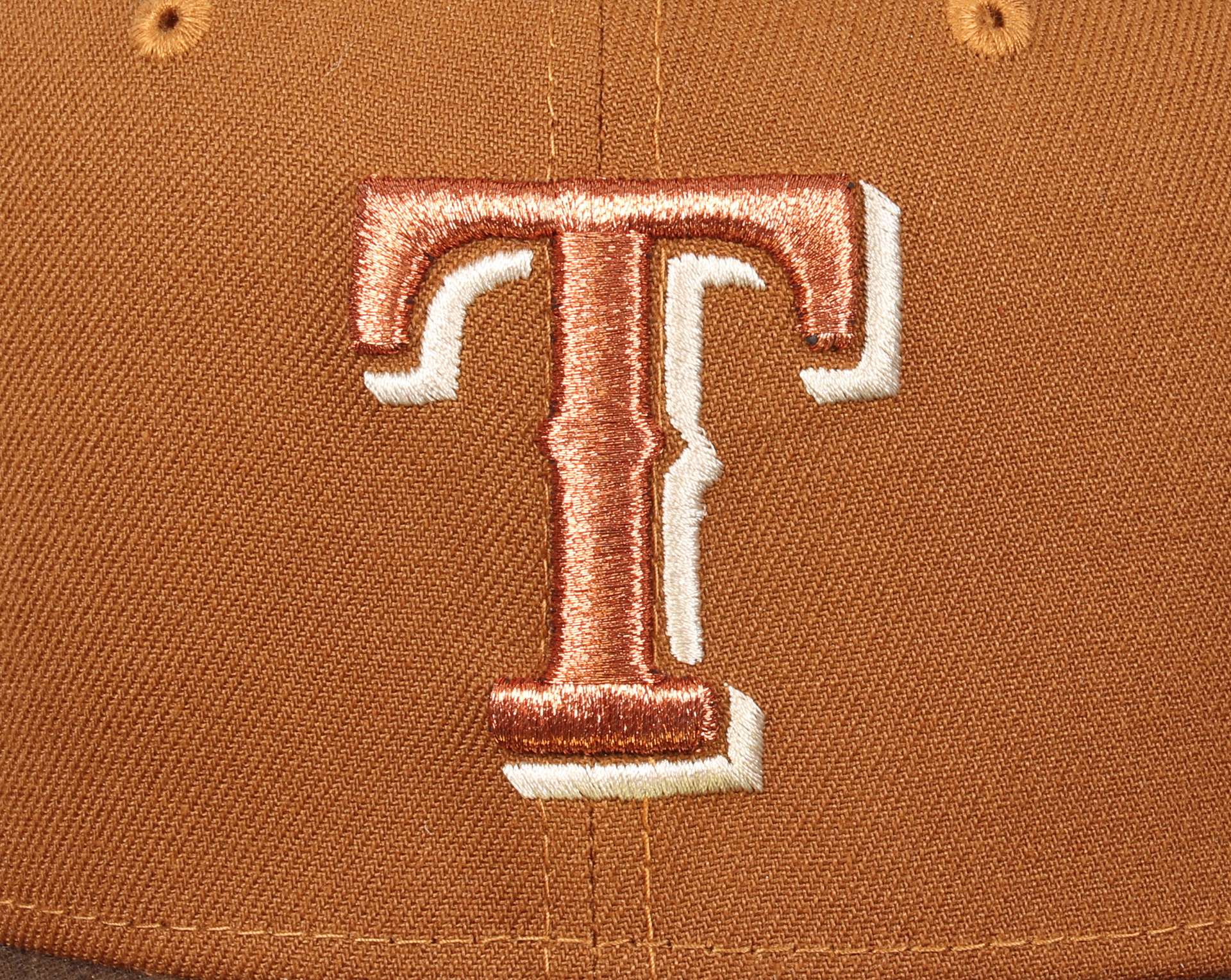 Texas Rangers 40th Anniversary Sidepatch Brown 59Fifty Basecap New Era