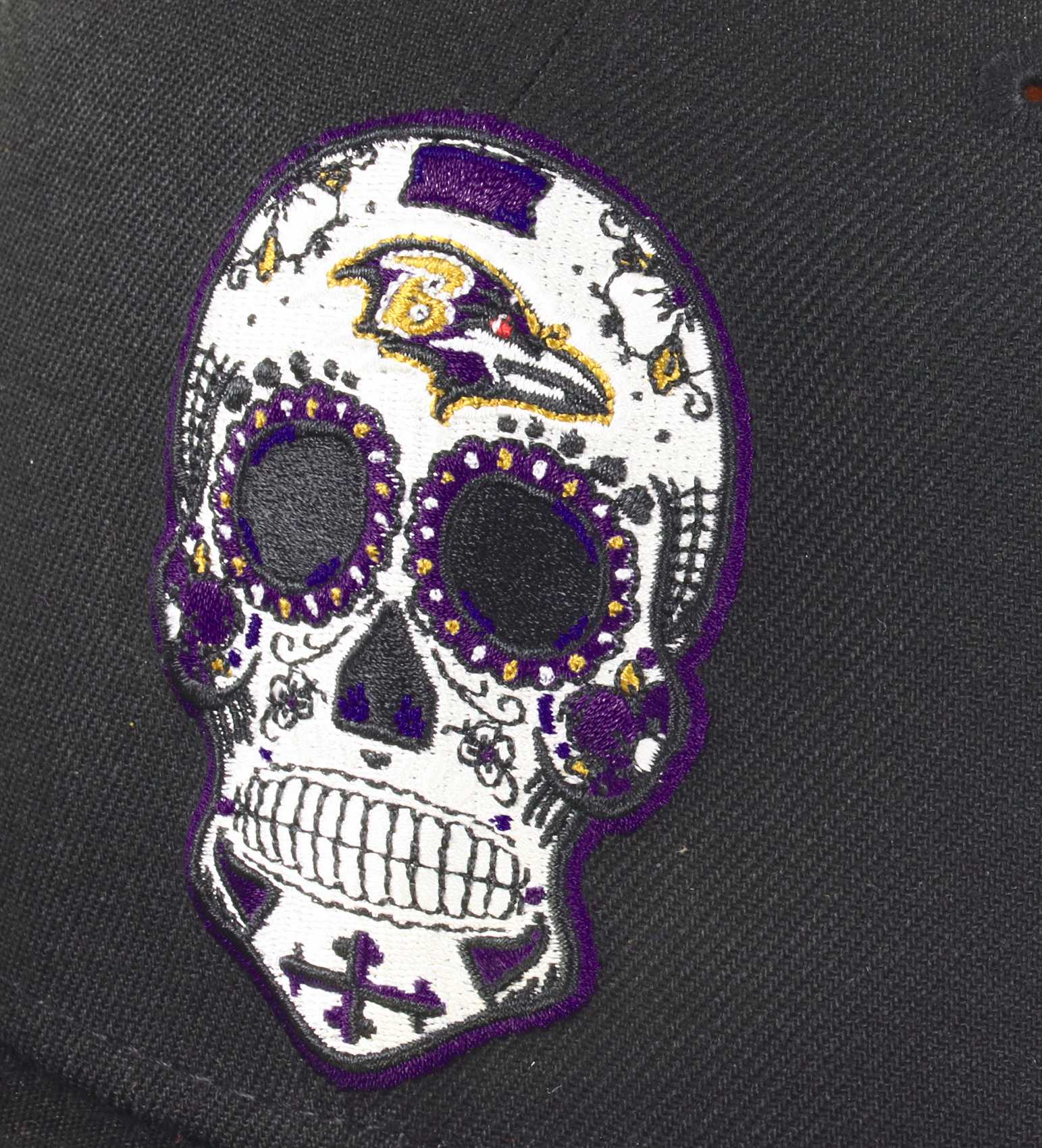 Baltimore Ravens NFL Sugar Skull 59Fifty Basecap New Era