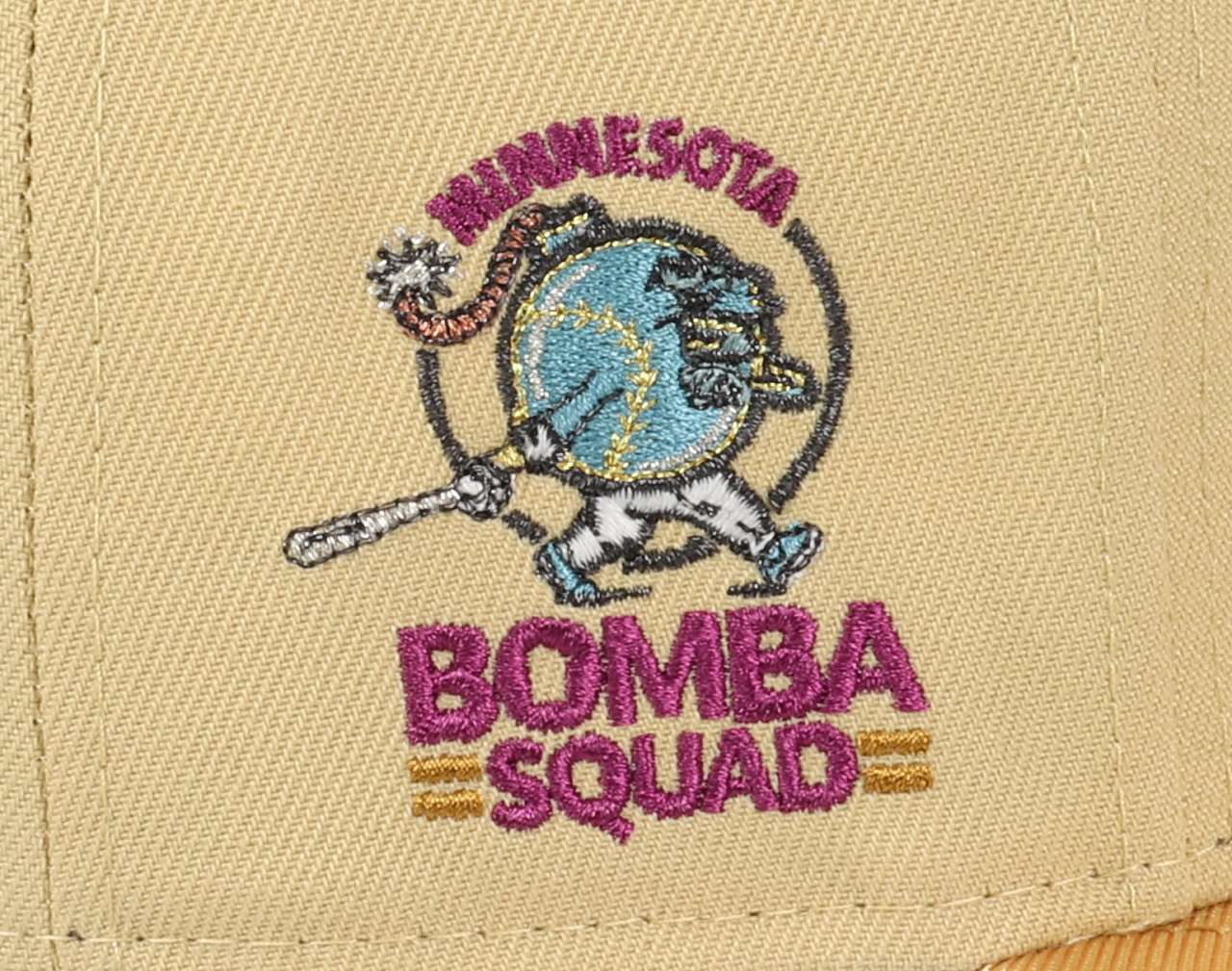 Minnesota Twins MLB Bomba Squad Sidepatch Vegas Gold 59Fifty Basecap New Era