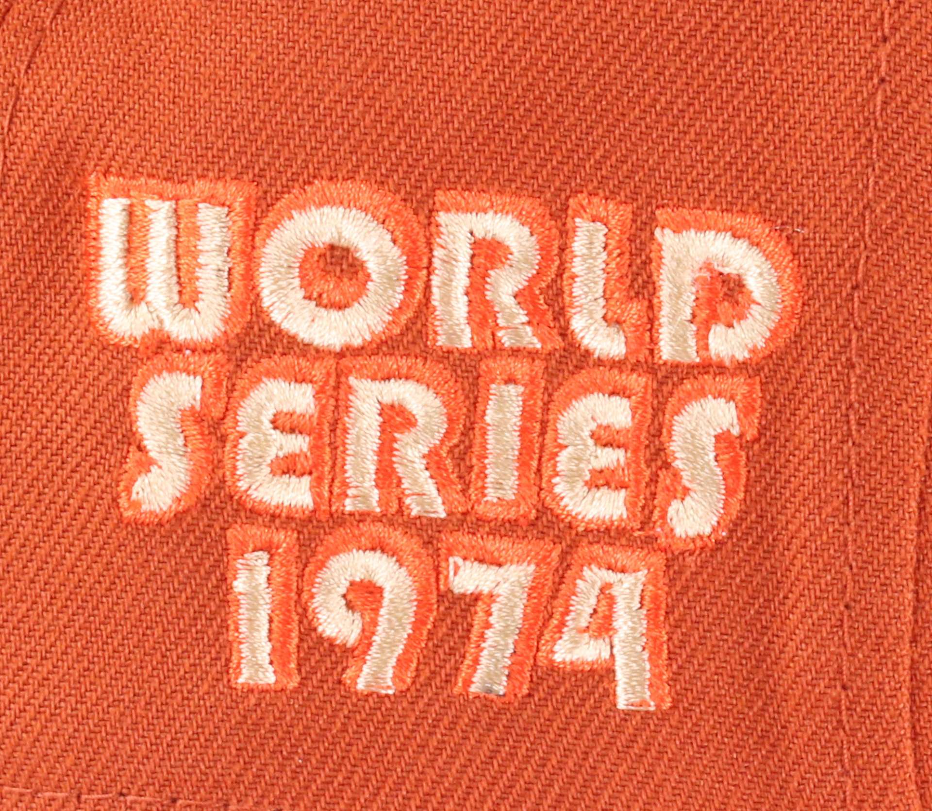 Oakland Athletics World Series 1974 MLB Orange 59Fifty Basecap New Era