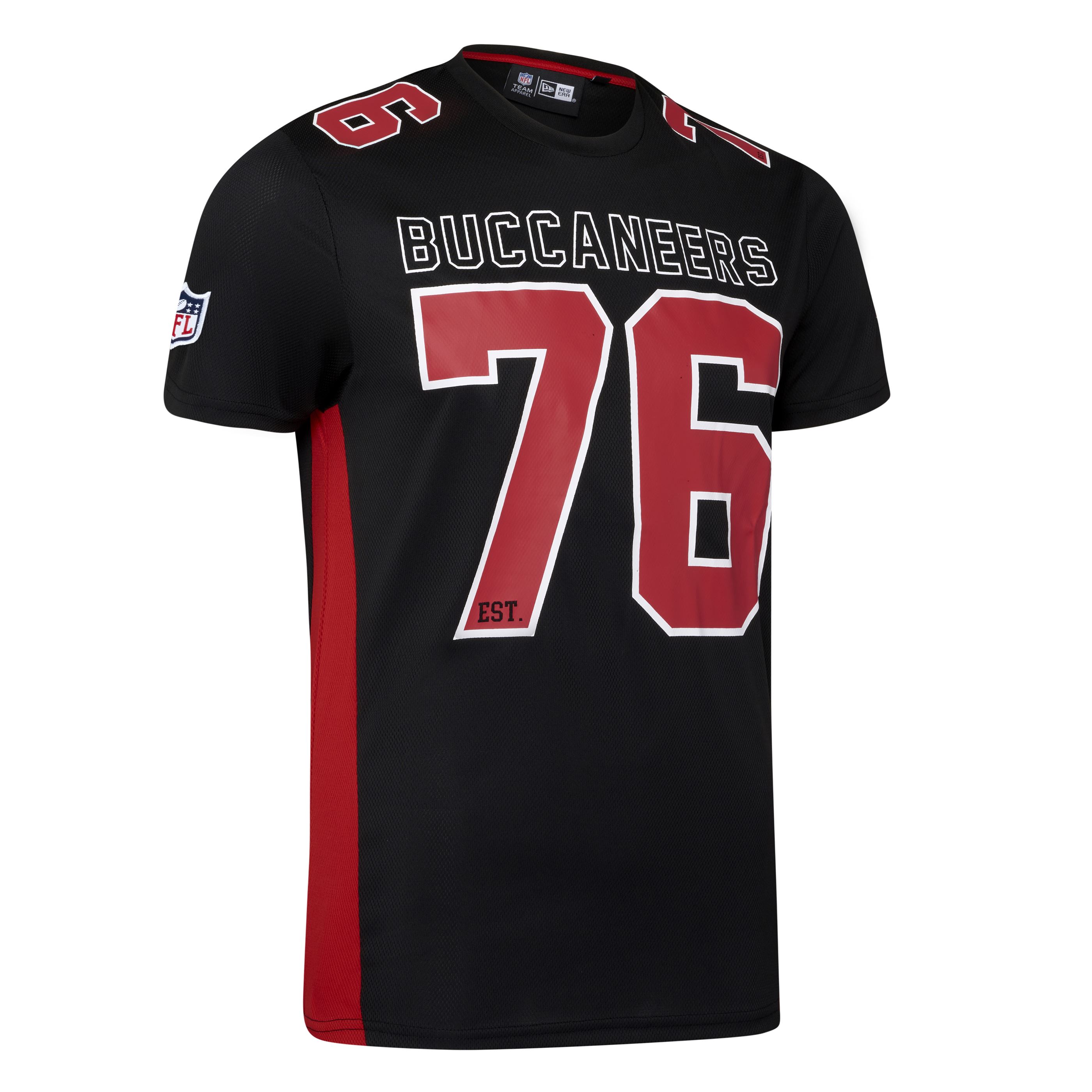 Tampa Bay Buccaneers NFL Established Number Mesh Tee Black T-Shirt New Era