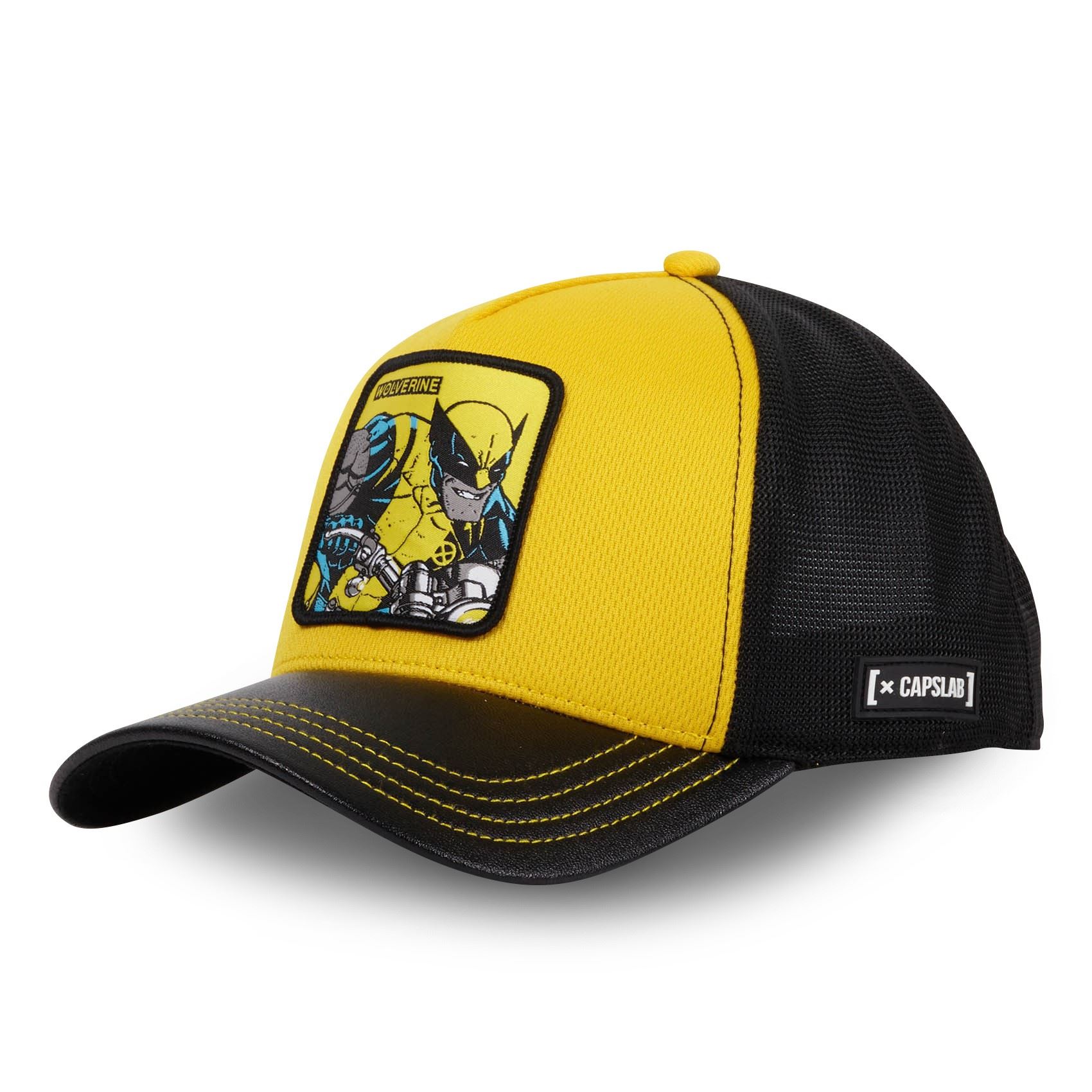 Wolverine Marvel Yellow Black Trucker Cap Capslab
