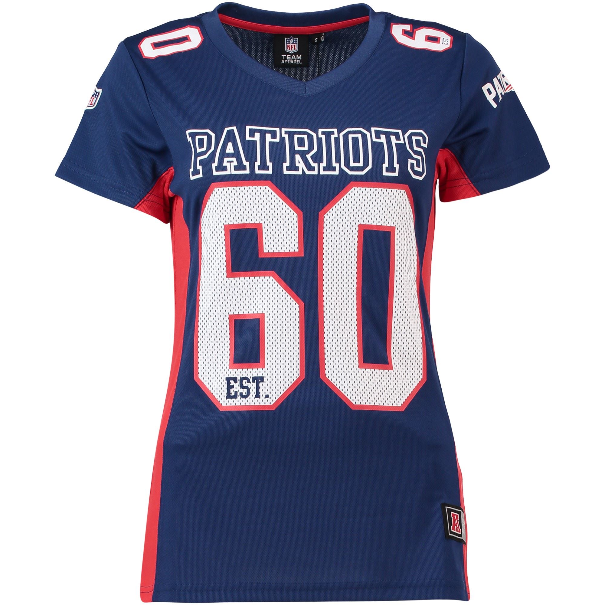 New England Patriots NFL Majestic Players Poly Mesh T-Shirt Women Collection Fanatics