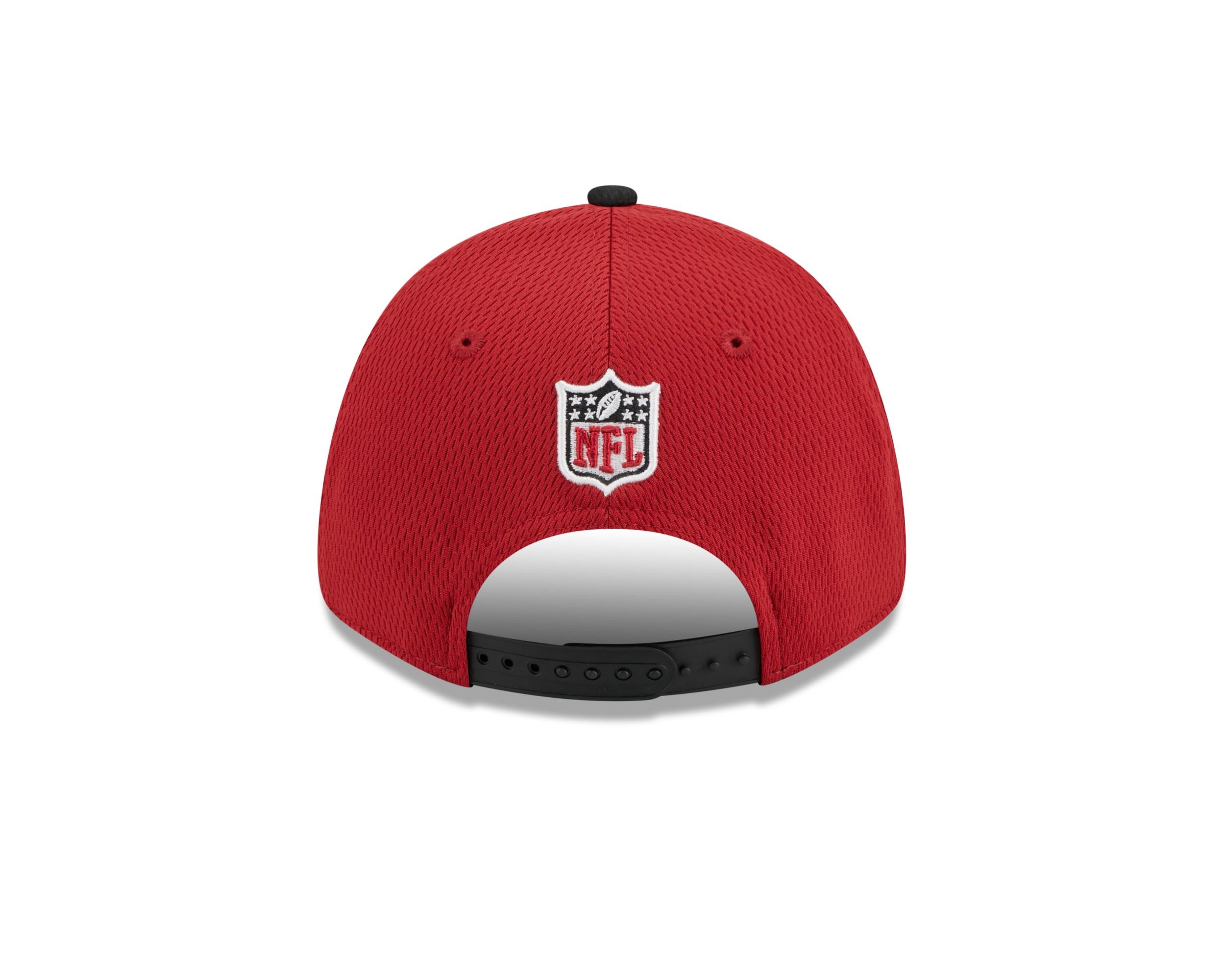 Arizona Cardinals NFL 2023 Sideline Red Black 9Forty Stretch Snapback Cap New Era