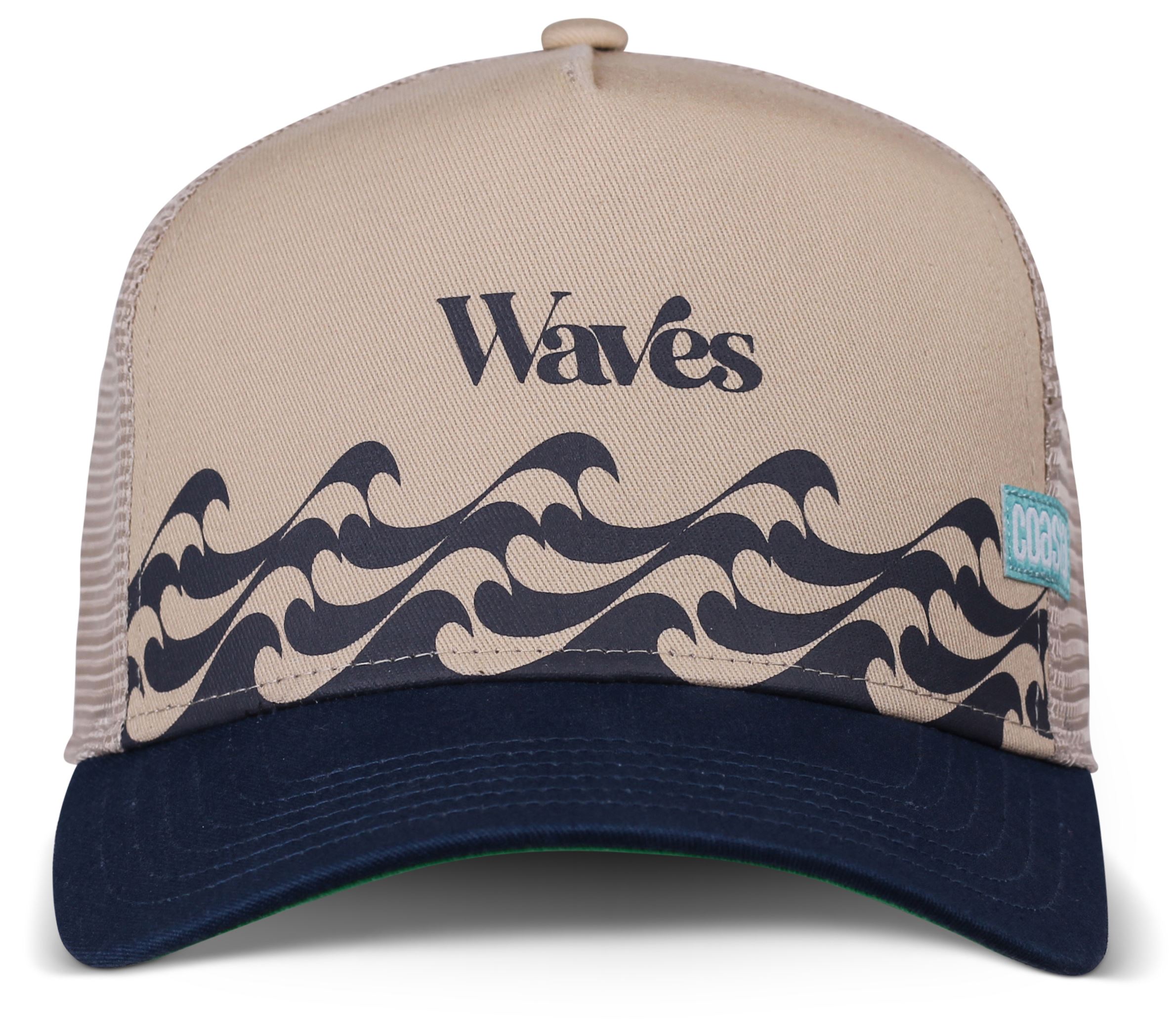 Bauhaus Wave Sand / Navy Trucker Cap Coastal