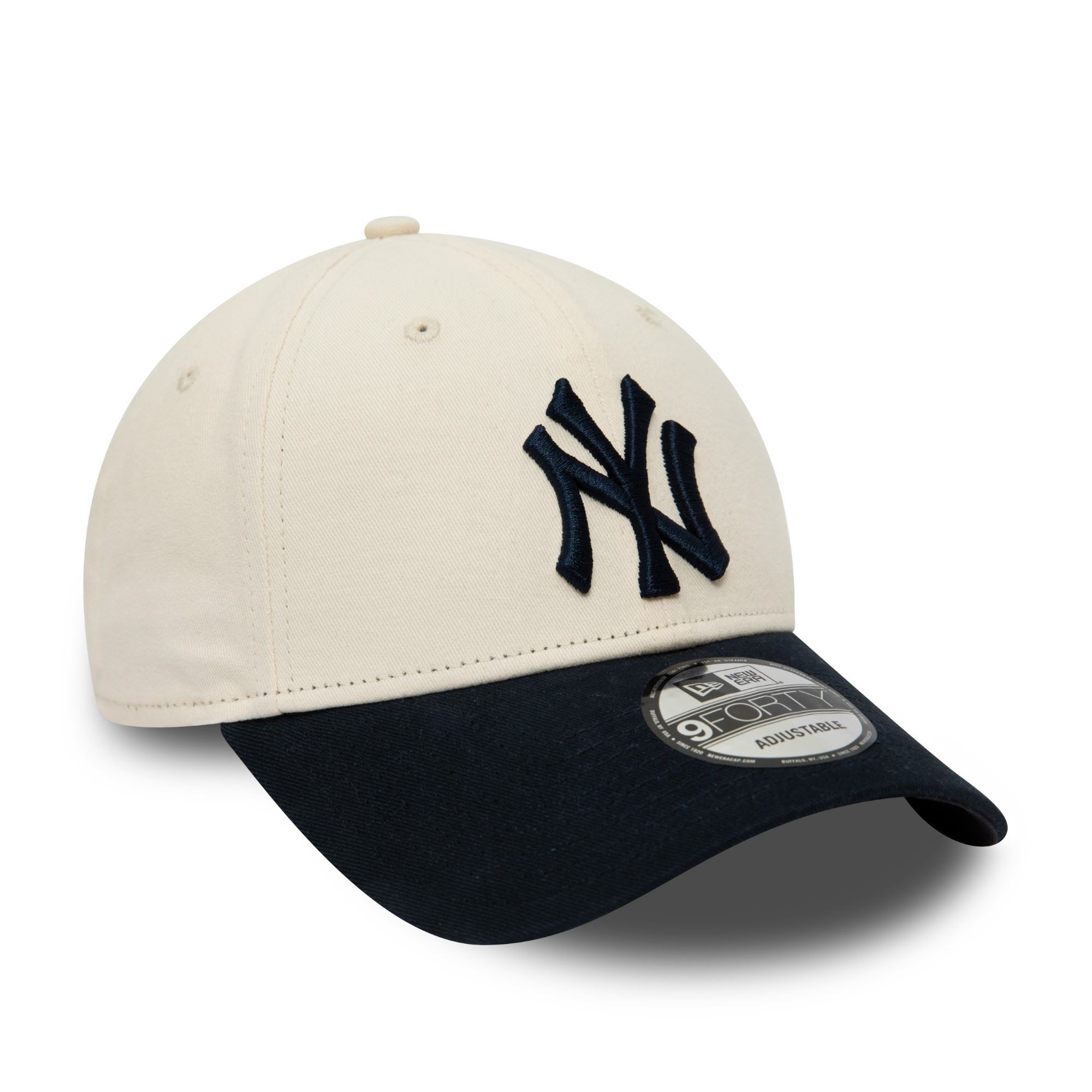 New York Yankees MLB Beige Navy 9Forty Adjustable Cap New Era
