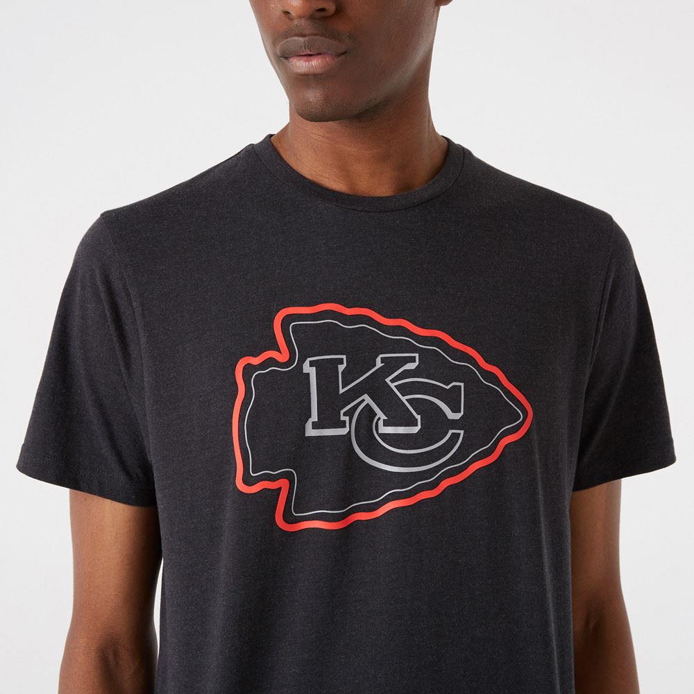 Kansas City Chiefs NFL Jersey Outline Logo Tee T-Shirt New Era