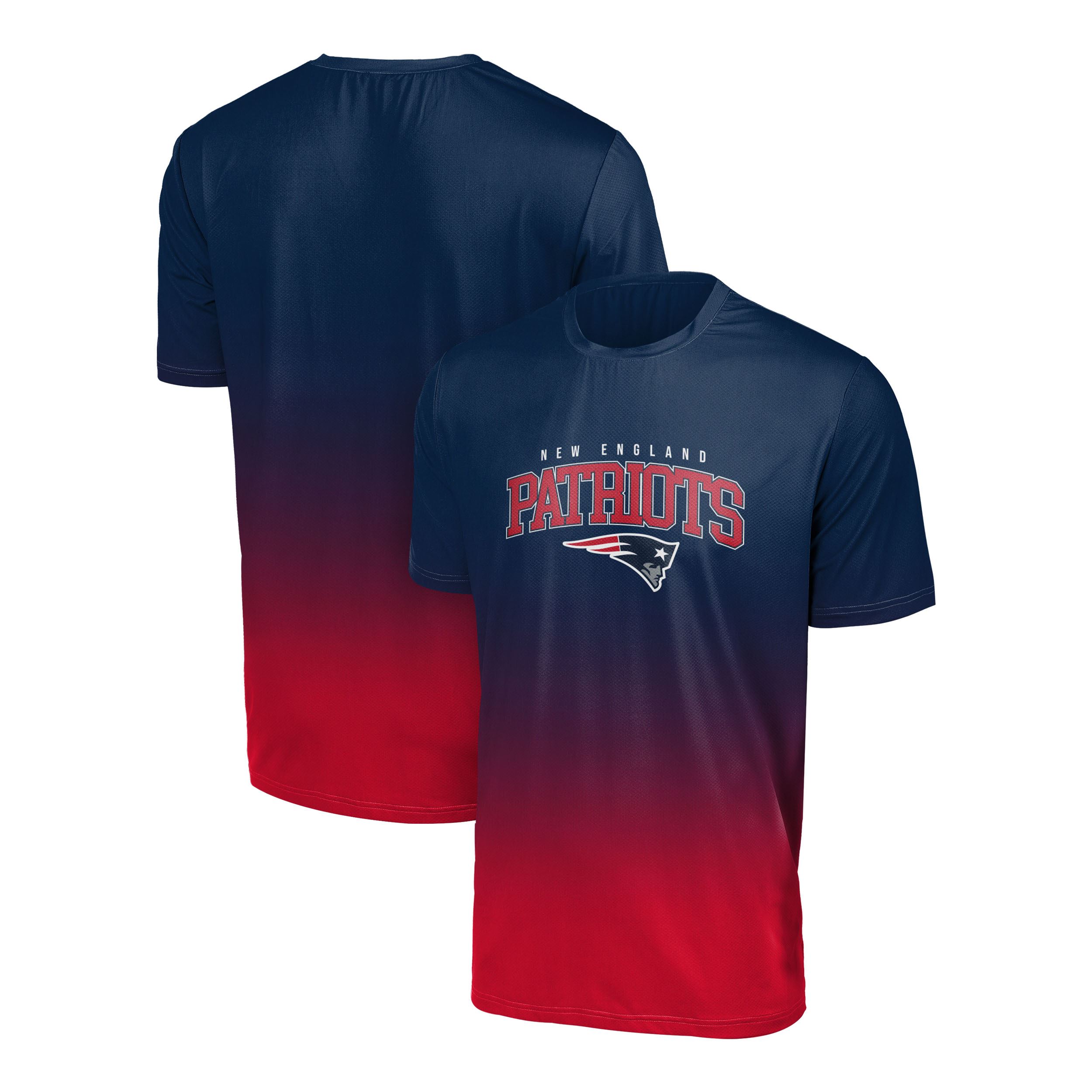 New England Patriots NFL Gradient Mesh Jersey Short Sleeve Herren T-Shirt Foco
