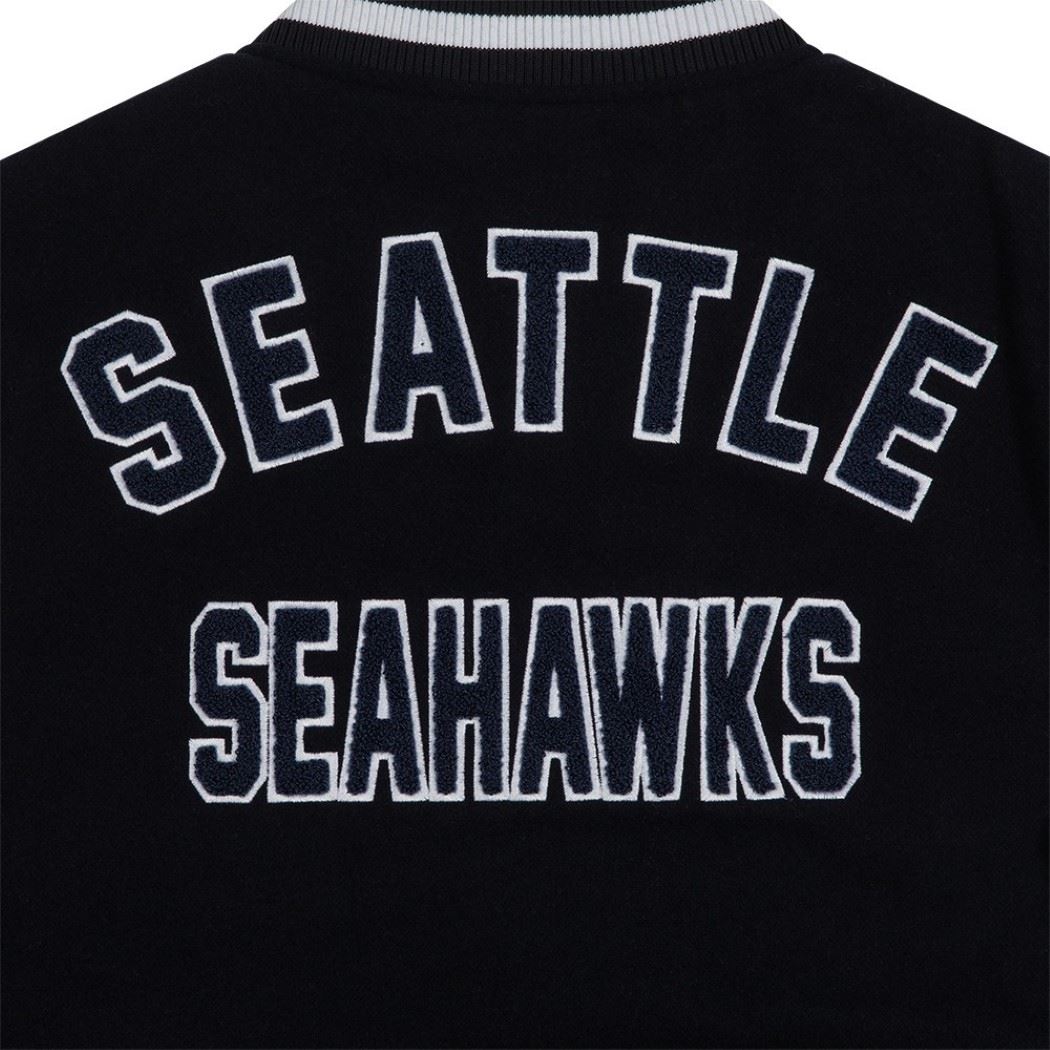 Seattle Seahawks NFL 2023 Sideline Navy White Jacke New Era