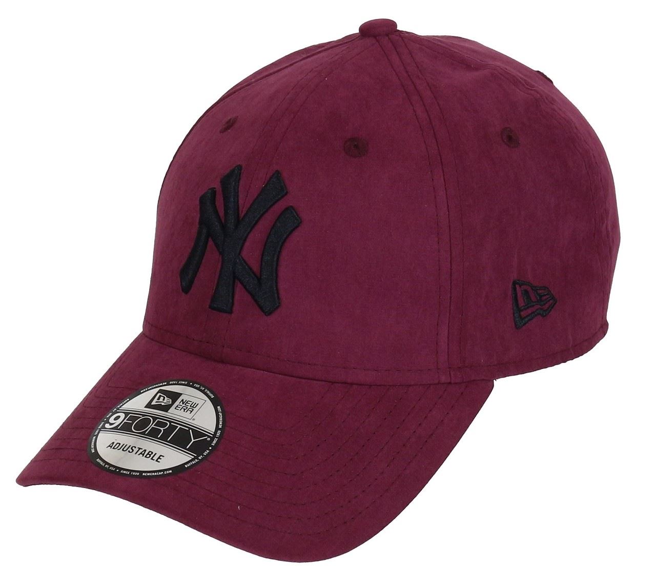 New York Yankees MLB League Essential Nylon Maroon 9Forty Adjustable Cap New Era