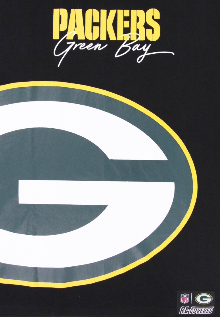 Green Bay Packers Cut and Sew Navy Oversized T-Shirt Recovered