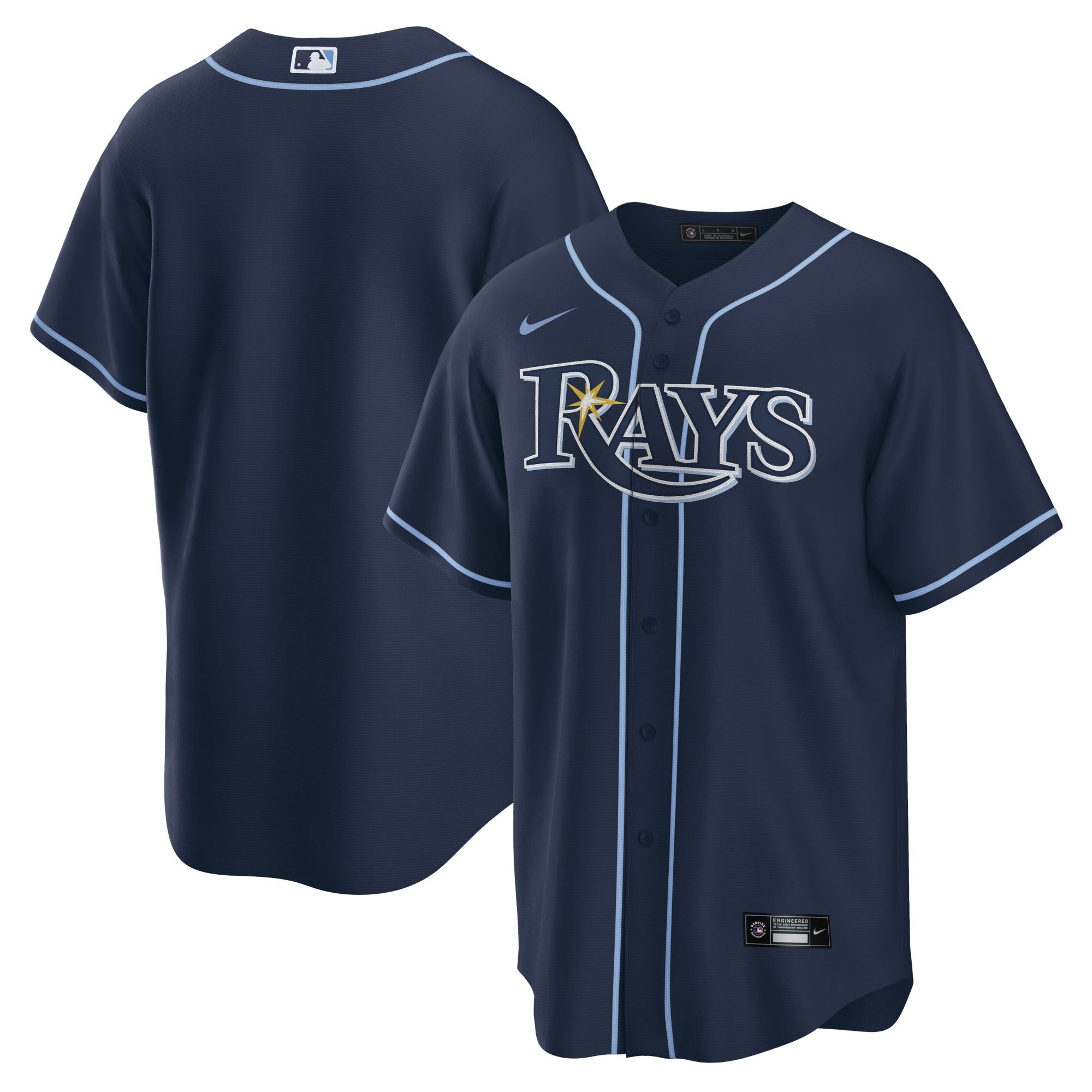 Tampa Bay Rays Blue Official MLB Replica Alternate Jersey Nike