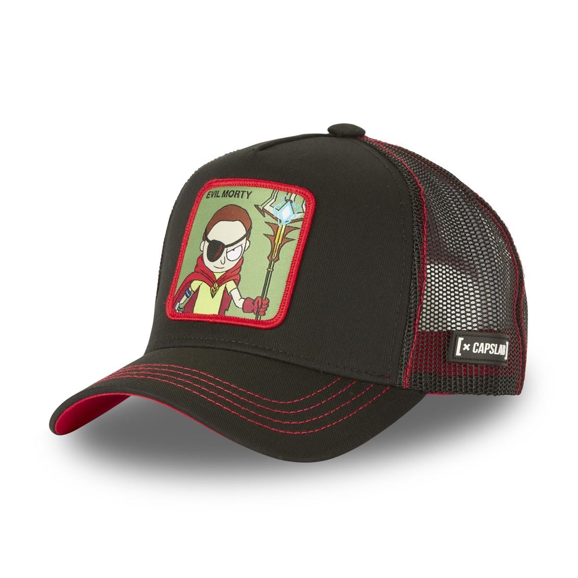 Rick and Morty Evil morty Black Red Trucker Cap Capslab