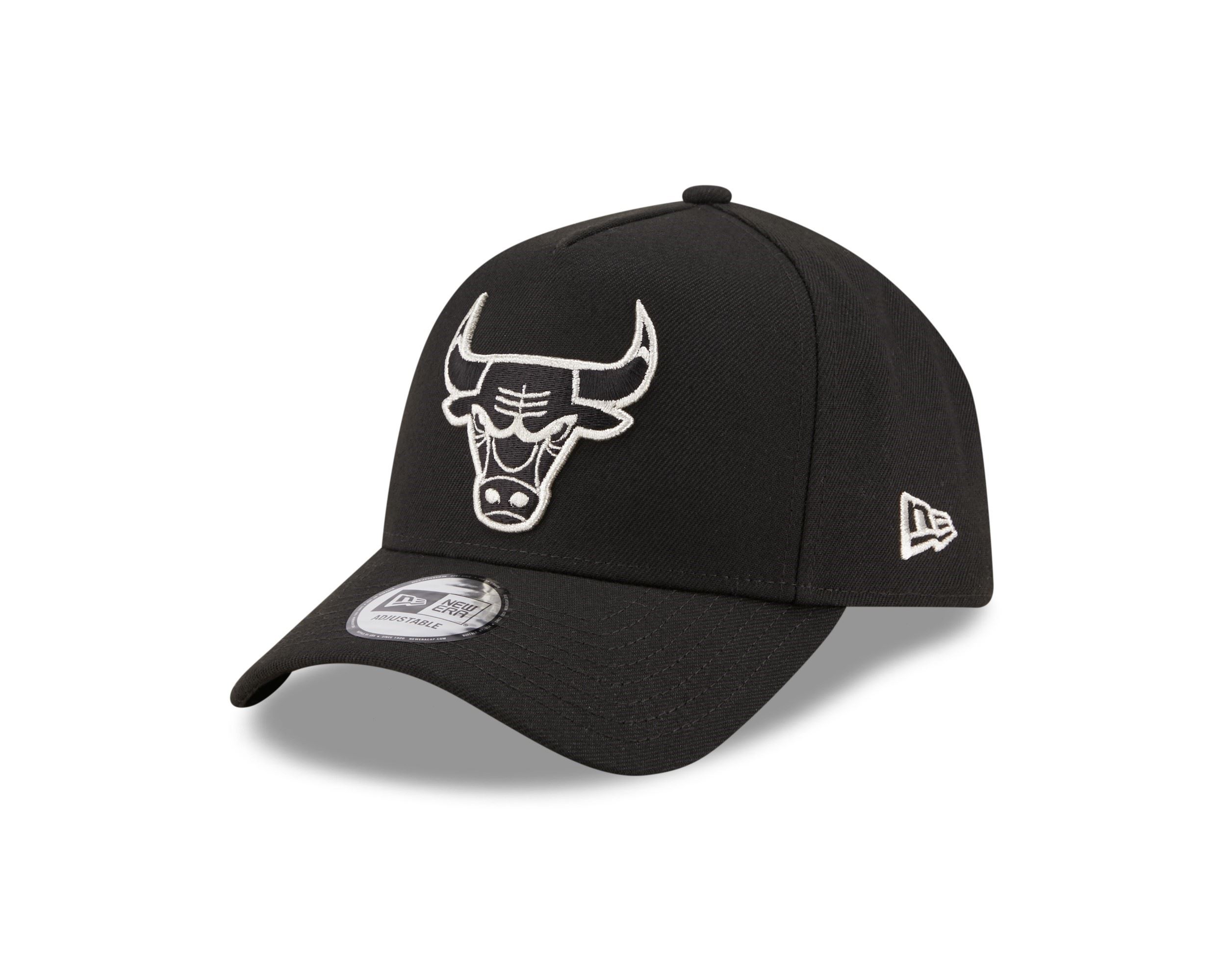 Chicago Bulls Black NBA Black and Gold 9Forty E-Frame Snapback Cap