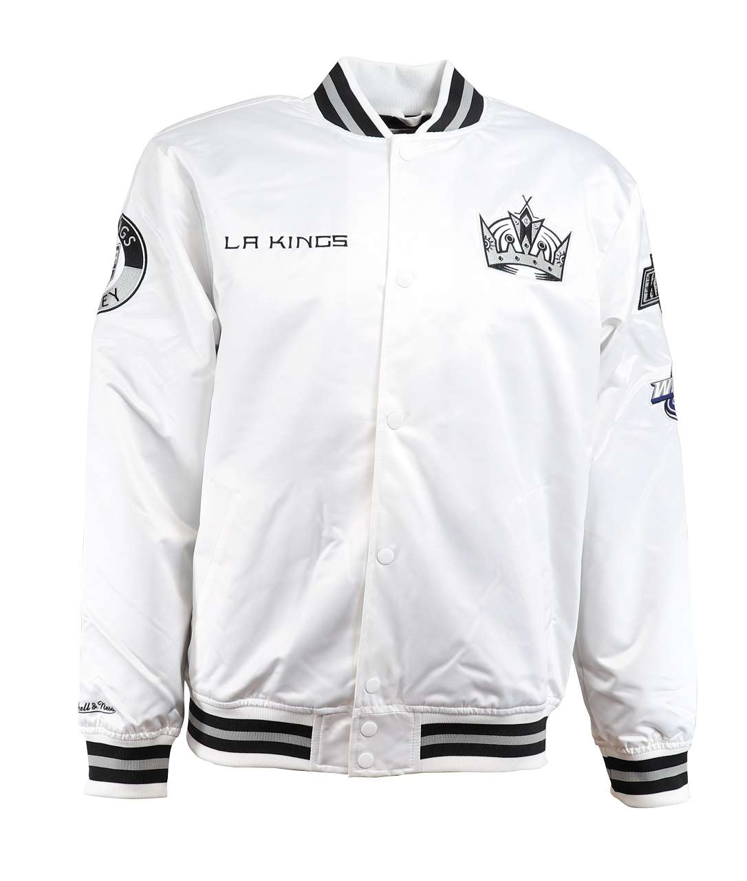 Los Angeles Kings White NHL Hometown Lightweight Satin Jacket Mitchell & Ness