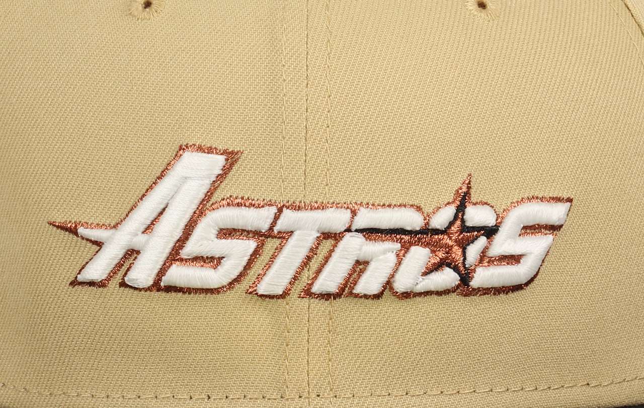 Houston Astros MLB 45th Anniversary 1965-2010 Beige Black 59Fifty Basecap New Era