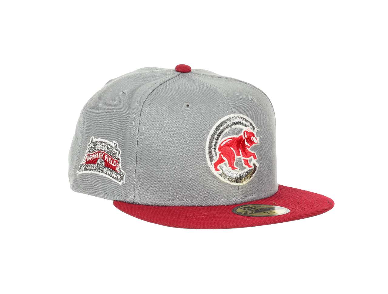 Chicago Cubs MLB Cooperstown 100 Years Wrigley Field Grey Cardinal 59Fifty Basecap New Era