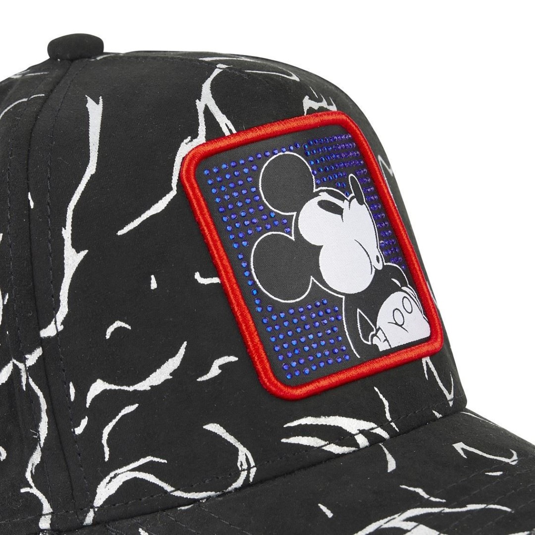 Mickey Mouse Walt Disney Black White Strapback Cap Capslab