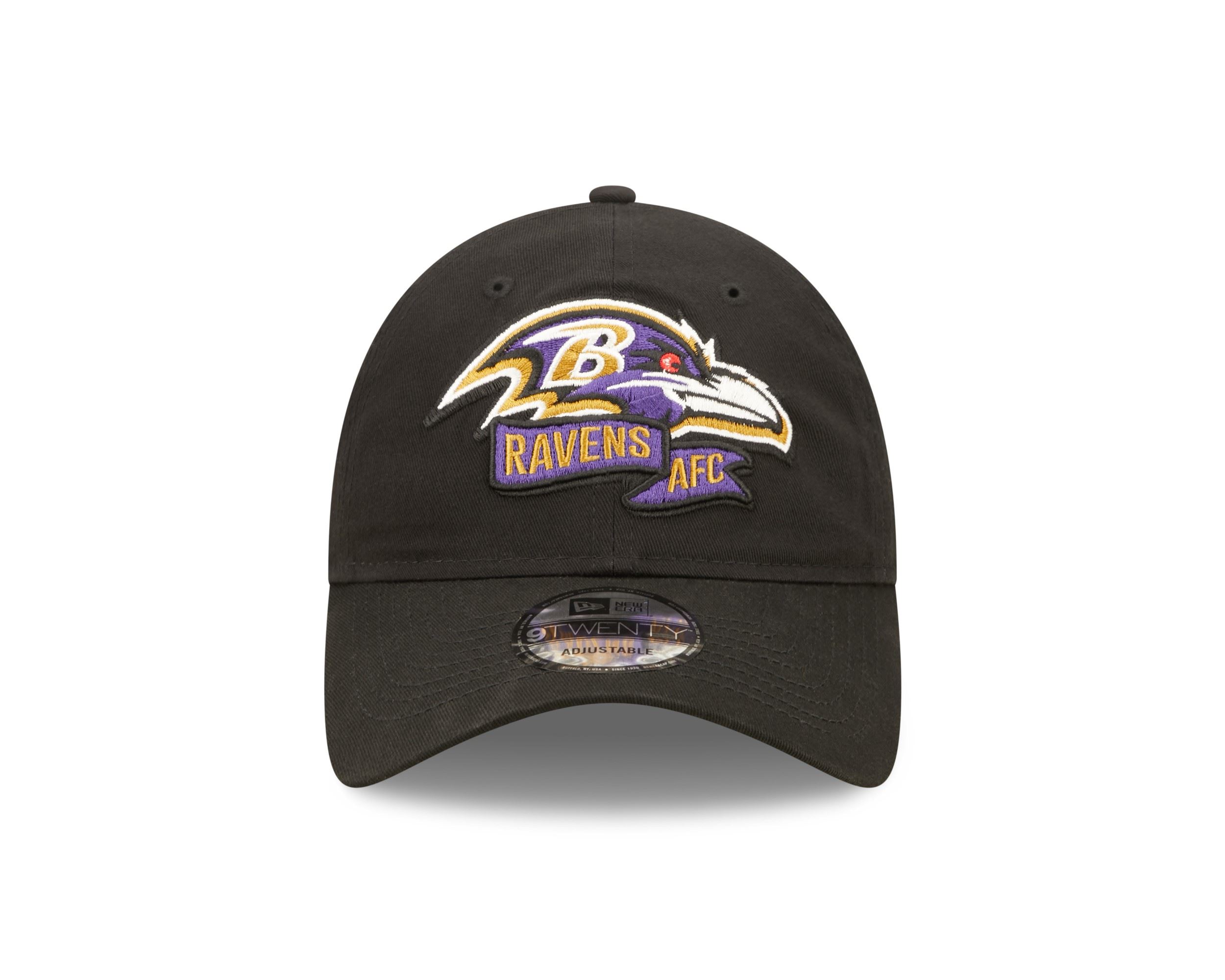 Baltimore Ravens NFL 2022 Sideline Black 9Twenty Unstructured Strapback Cap New Era