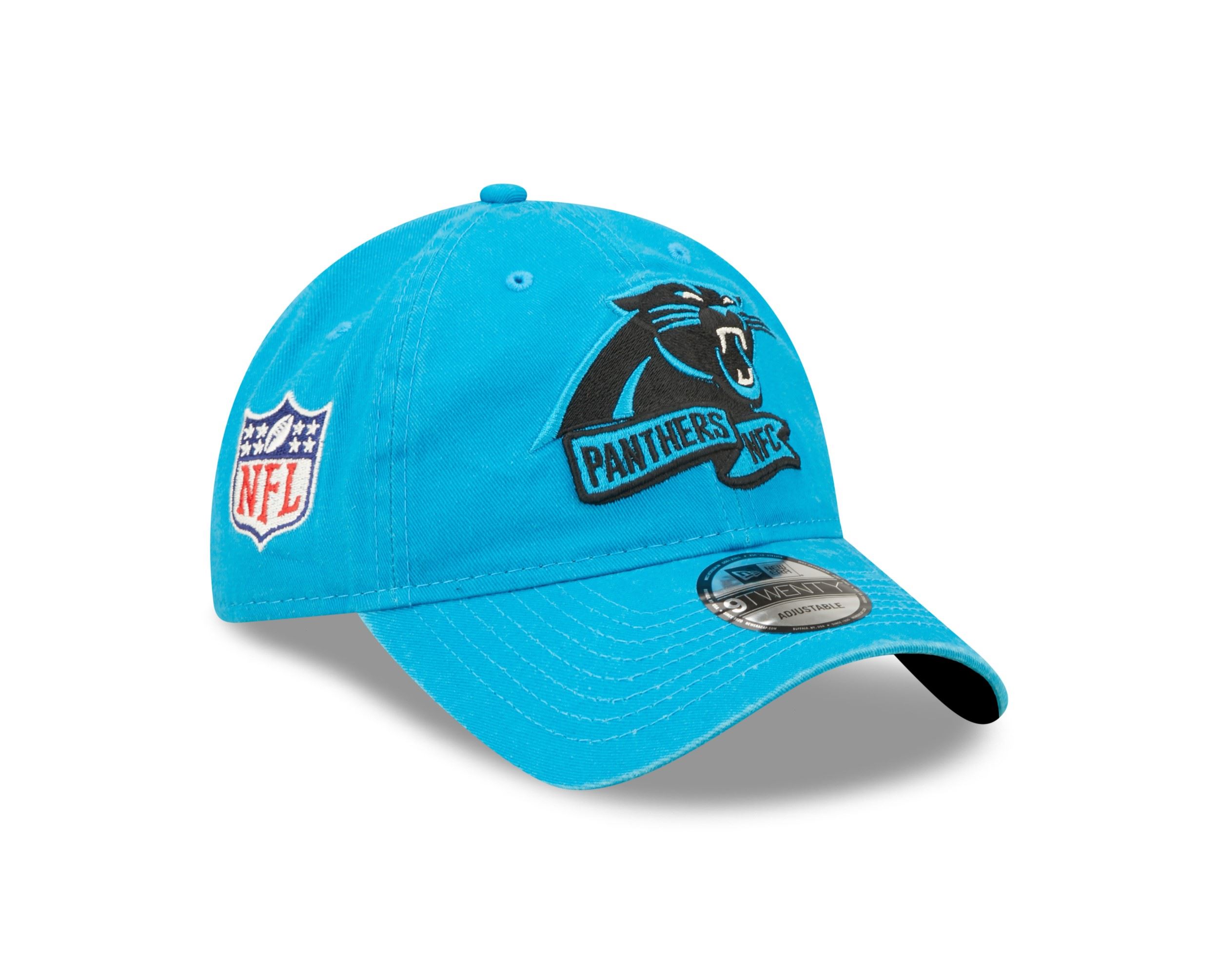 Carolina Panthers NFL 2022 Sideline Blue 9Twenty Unstructured Strapback Cap New Era