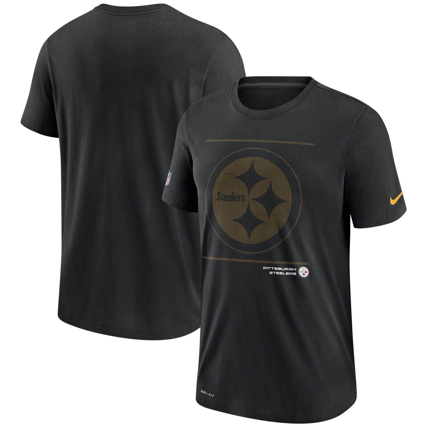 Pittsburgh Steelers NFL DFCT Team Issue Tee Black T-Shirt Nike