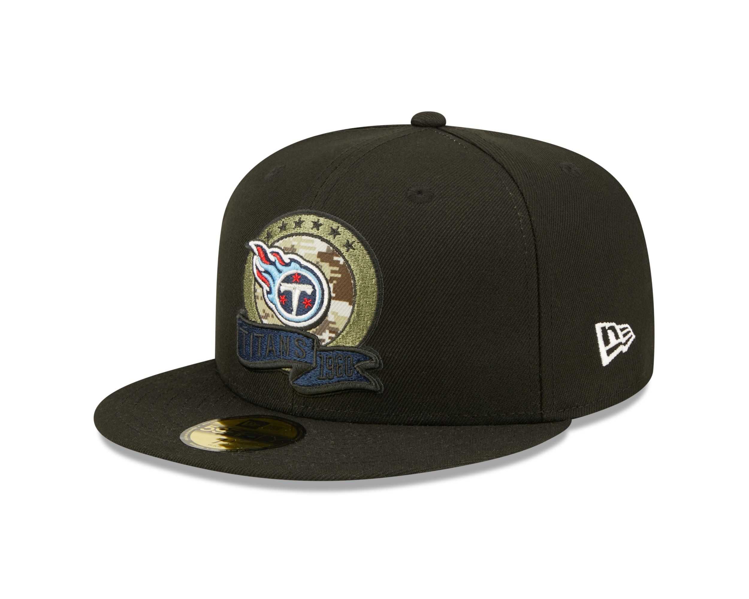 Tennessee Titans NFL Salute to Service 2022 Black 59Fifty Basecap New Era