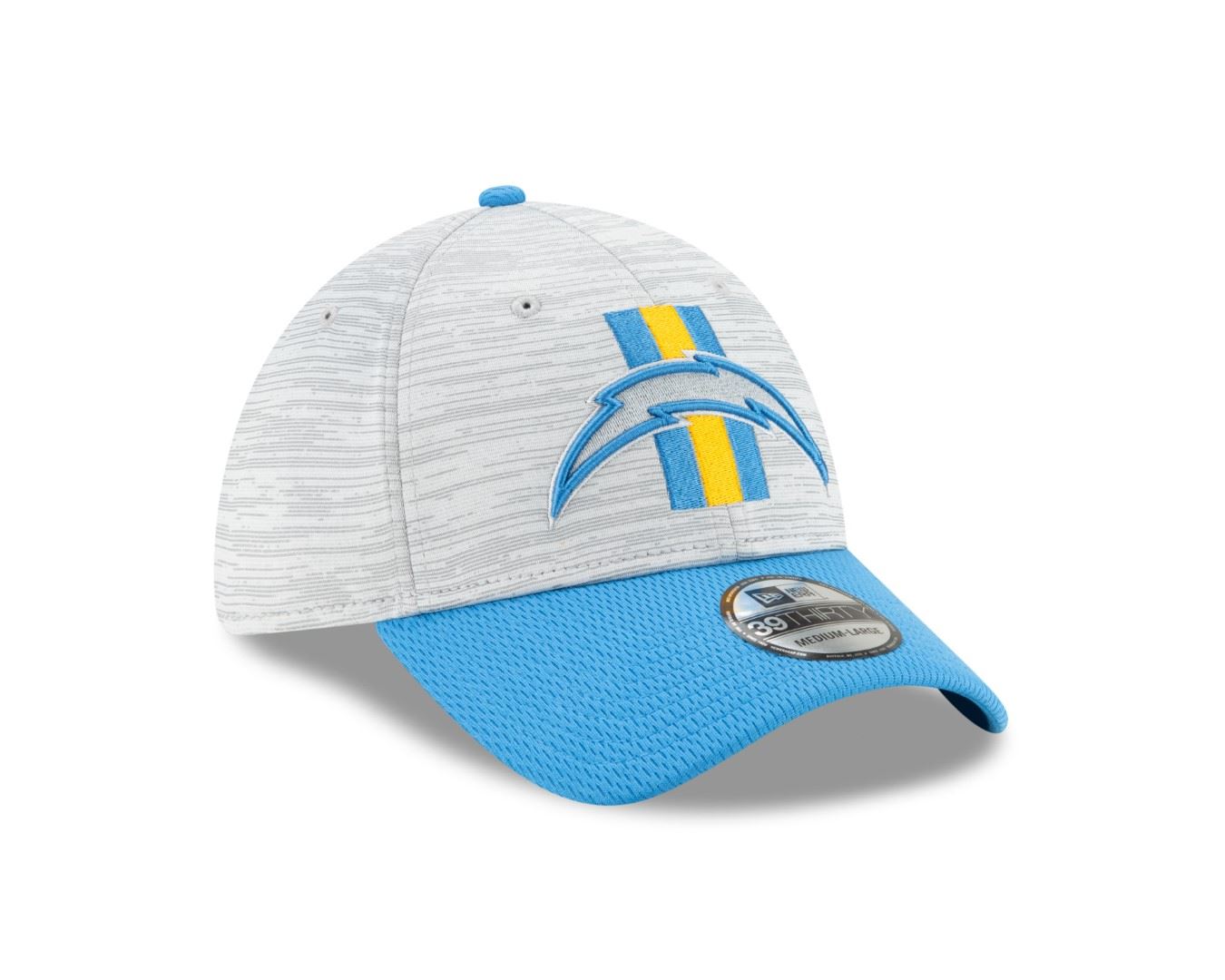 Los Angeles Chargers NFL Training 2021 Grey 39Thirty Stretch Cap New Era