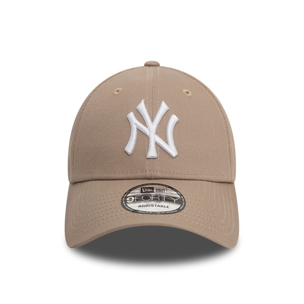 New York Yankees MLB League Essential Hellbraun Weiß Verstellbare 9Forty Cap New Era