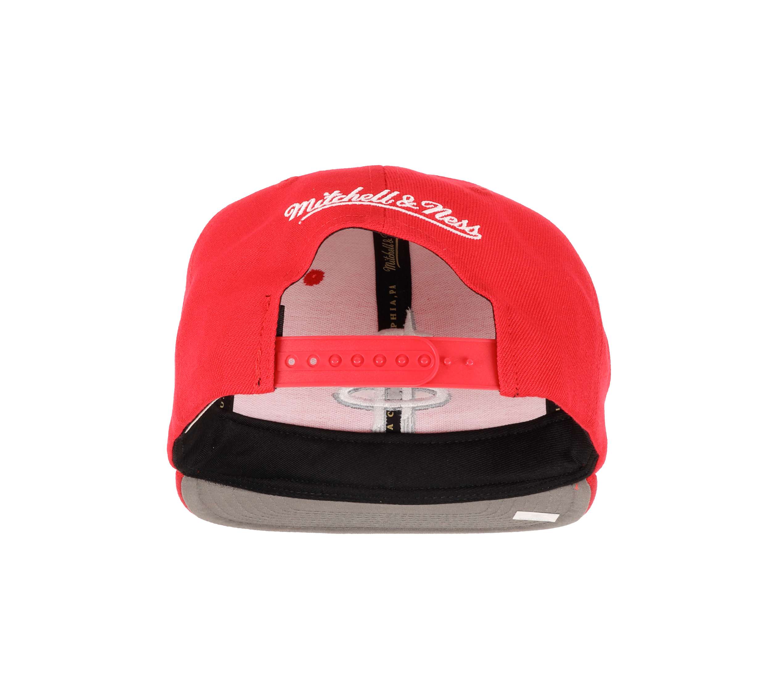 Houston Rockets NBA Team Ground 2.0 Original Fit Red Adjustable Snapback Cap Mitchell & Ness