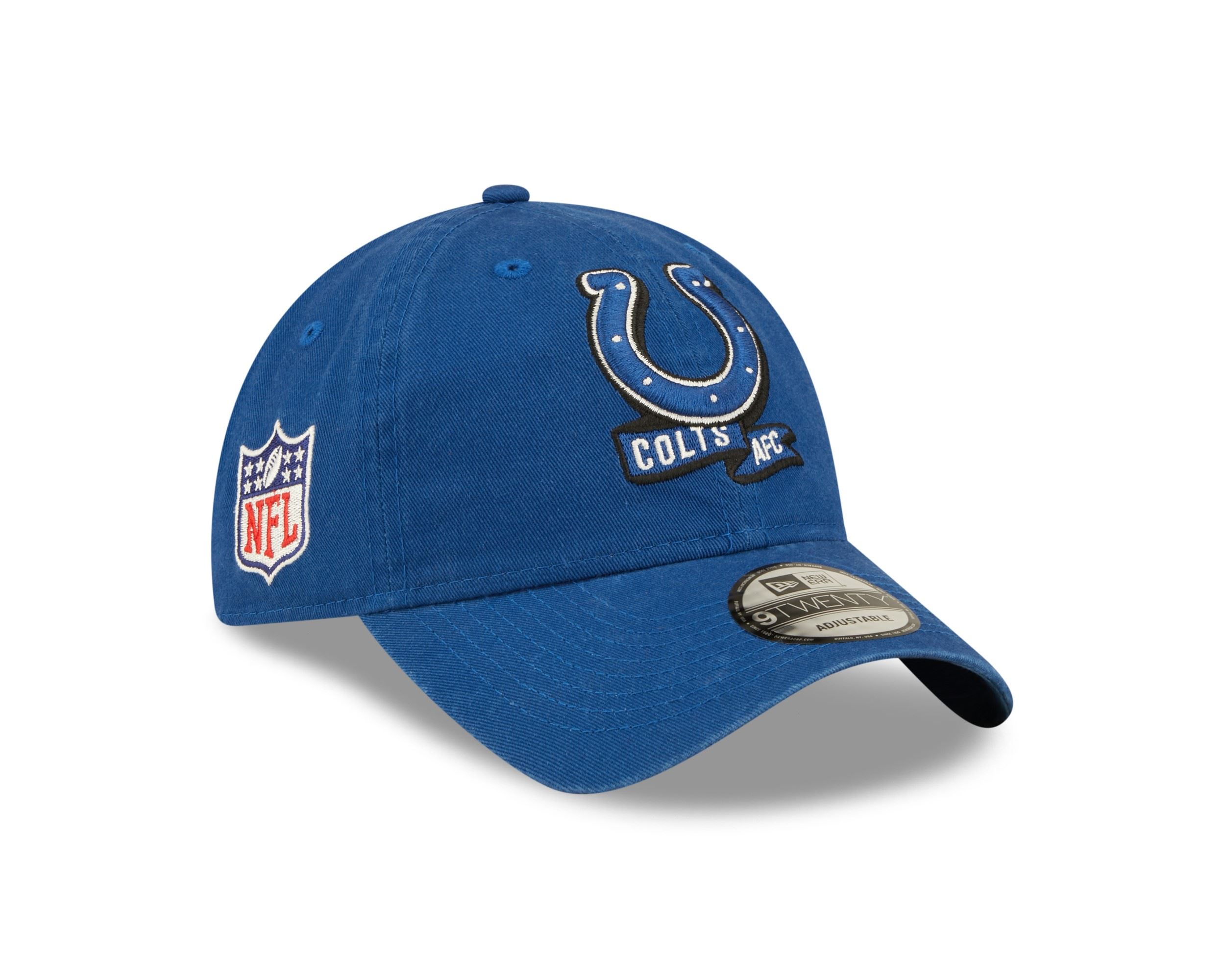 Indianapolis Colts NFL 2022 Sideline Blue 9Twenty Unstructured Strapback Cap New Era