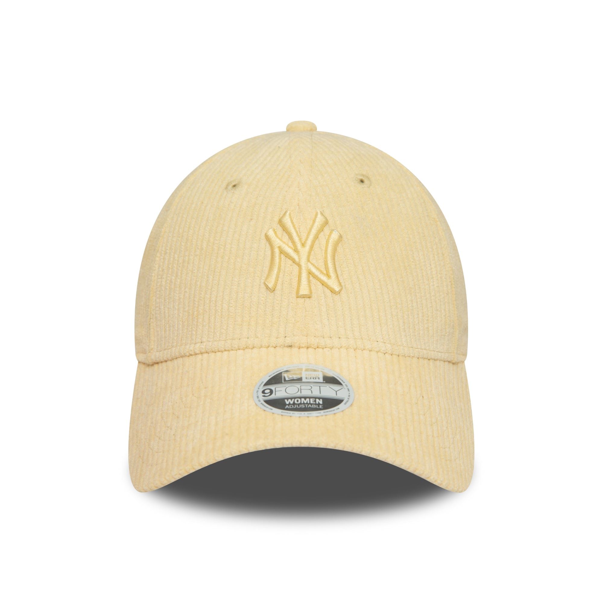 New York Yankees MLB Summer Cord Hellgelb 9Forty Verstellbare Damen Cap New Era