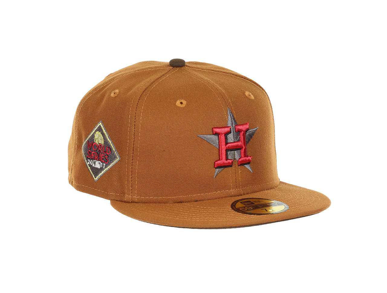Houston Astros  MLB Cooperstown World Series 2017 Sidepatch Toasted Peanut 59Fifty Basecap New Era