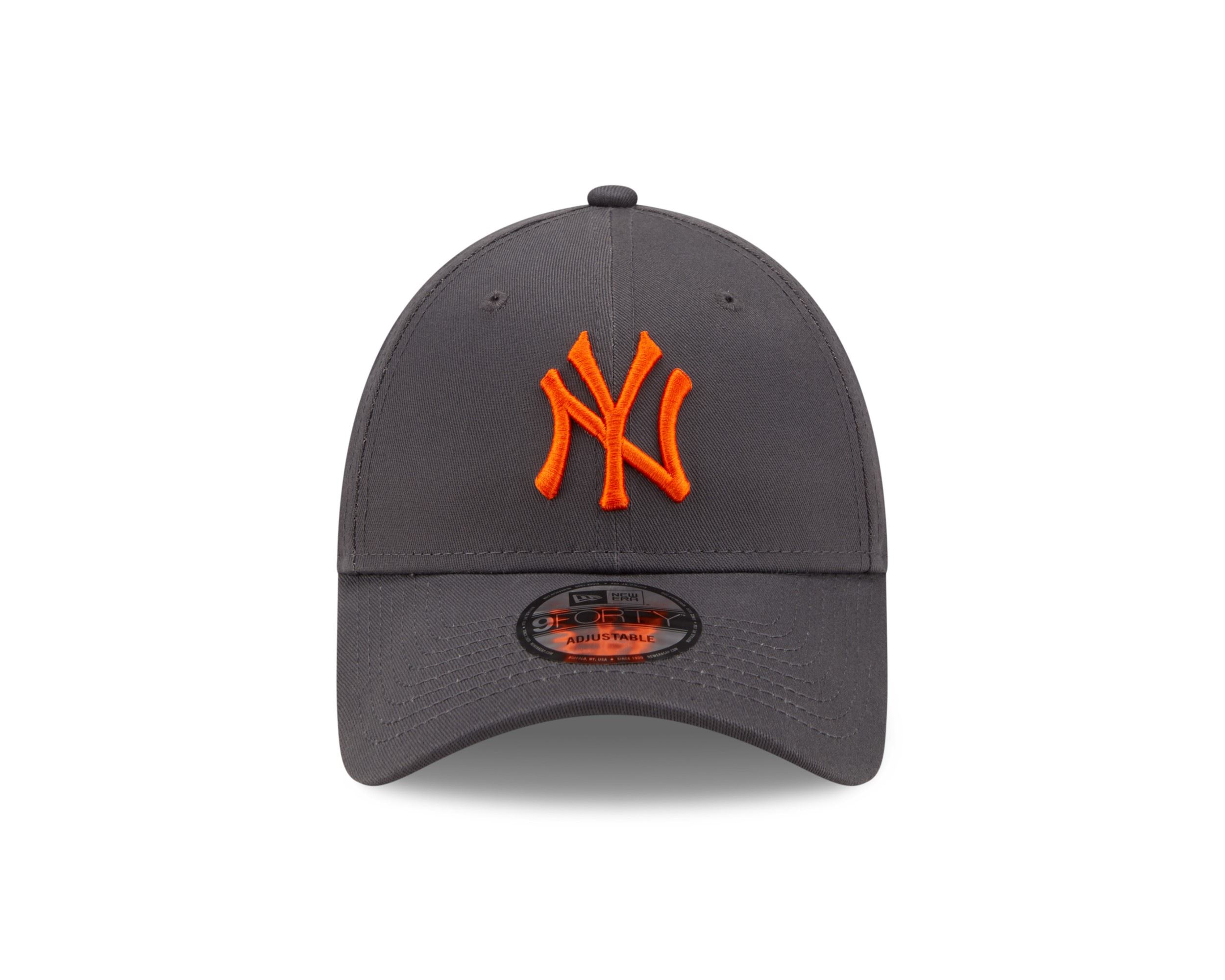 New York Yankees Graphite Orange MLB League Essential 9Forty Adjustable Cap New Era